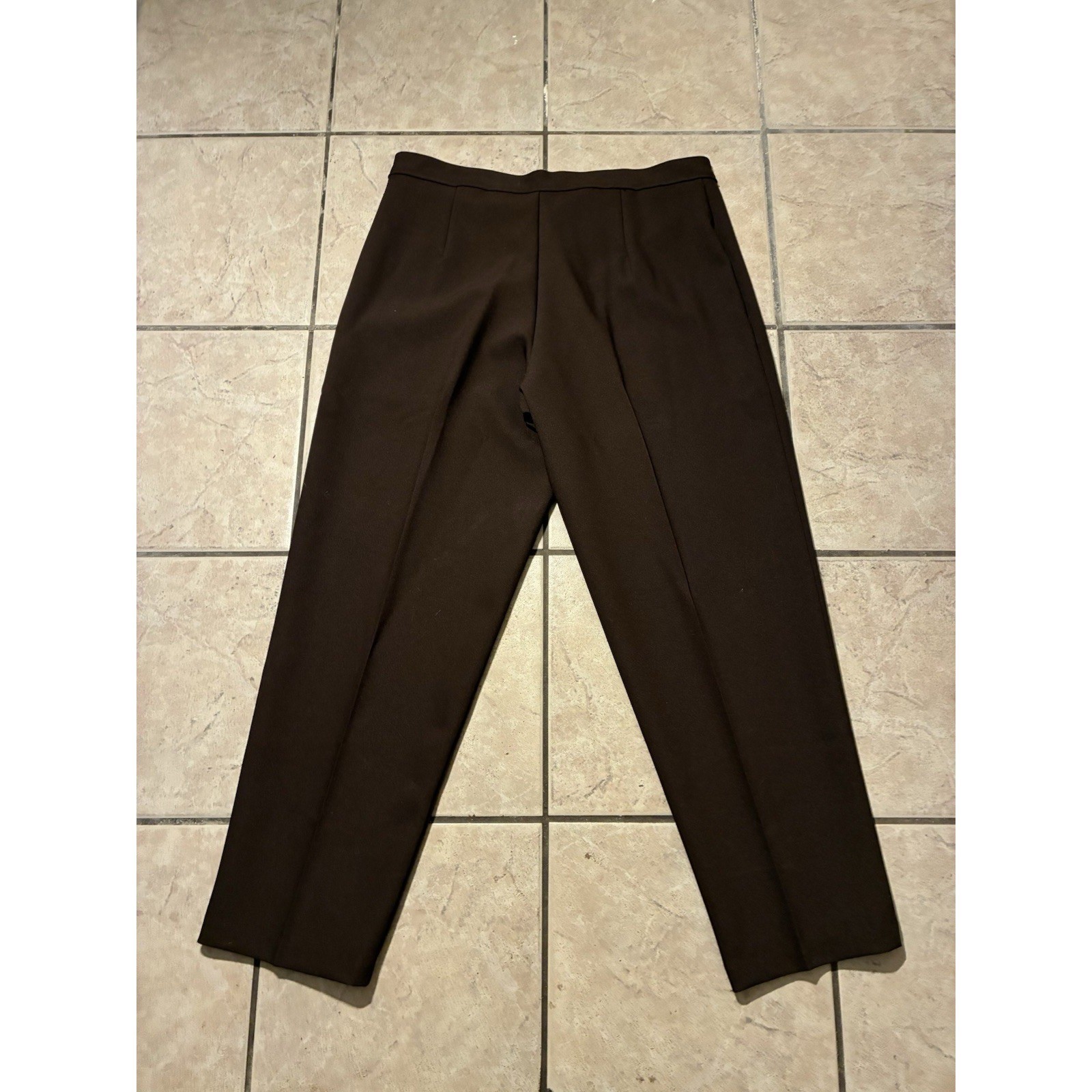 Vintage Levis Bend Over Pants Women Size 34×28 Brown Slacks Trousers Pleated 90s