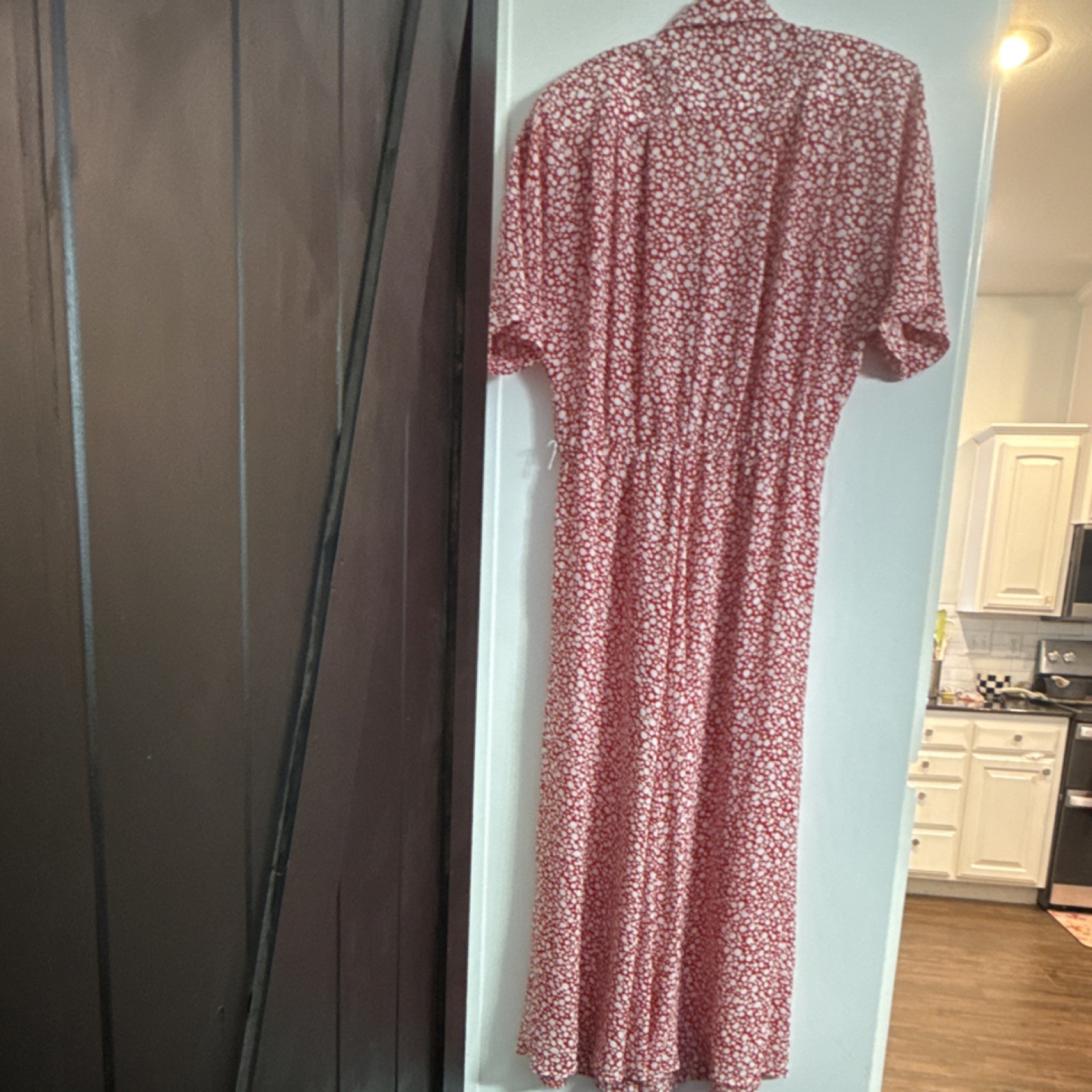 Lady Carol of New York Red White Vintage Dress Size 18 MPN 4294