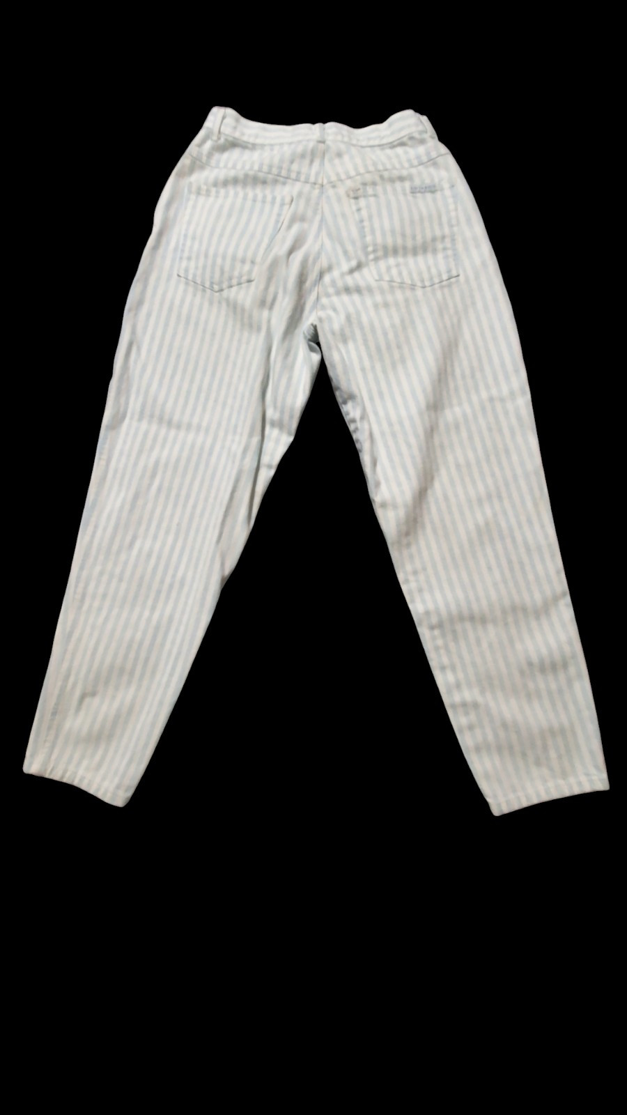 Vtg PS Gitano Blue White Striped Jeans 80s 90’s Proportionately Sized 12 Short