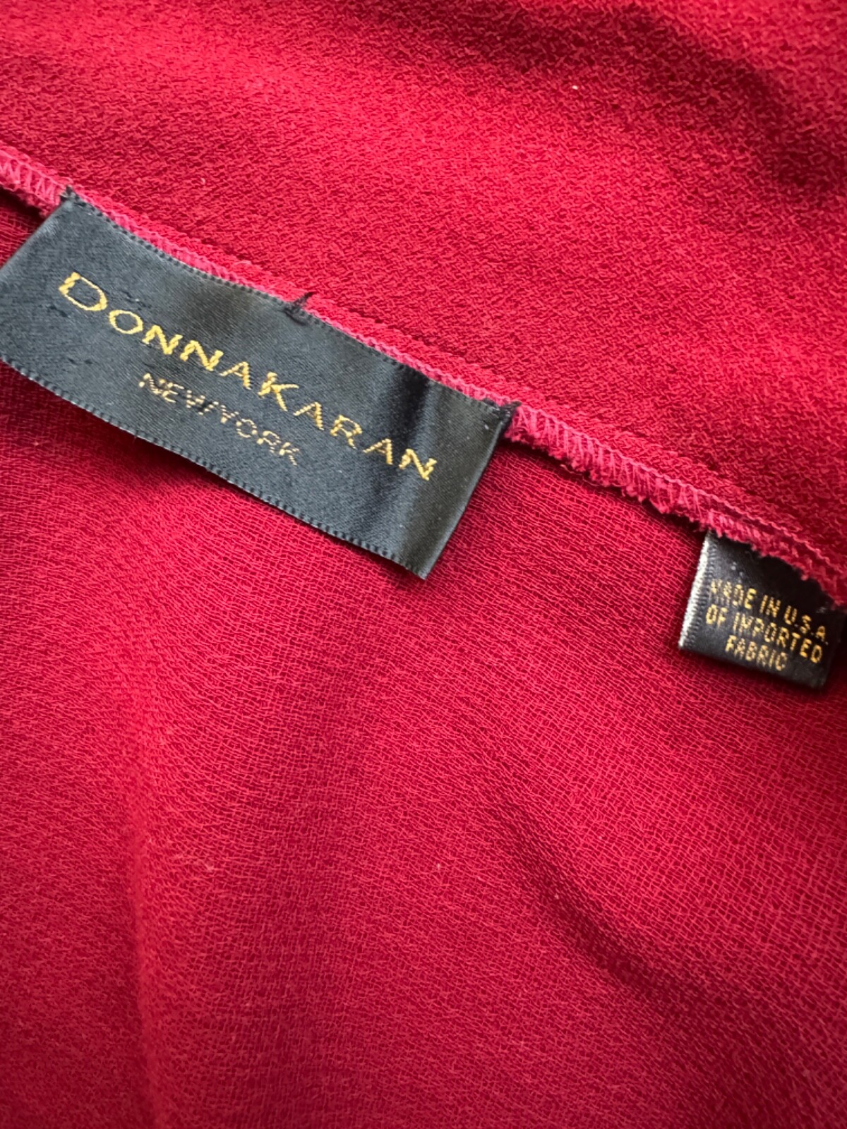 Donna Karan New York Vintage Dark Red Fitted Blazer