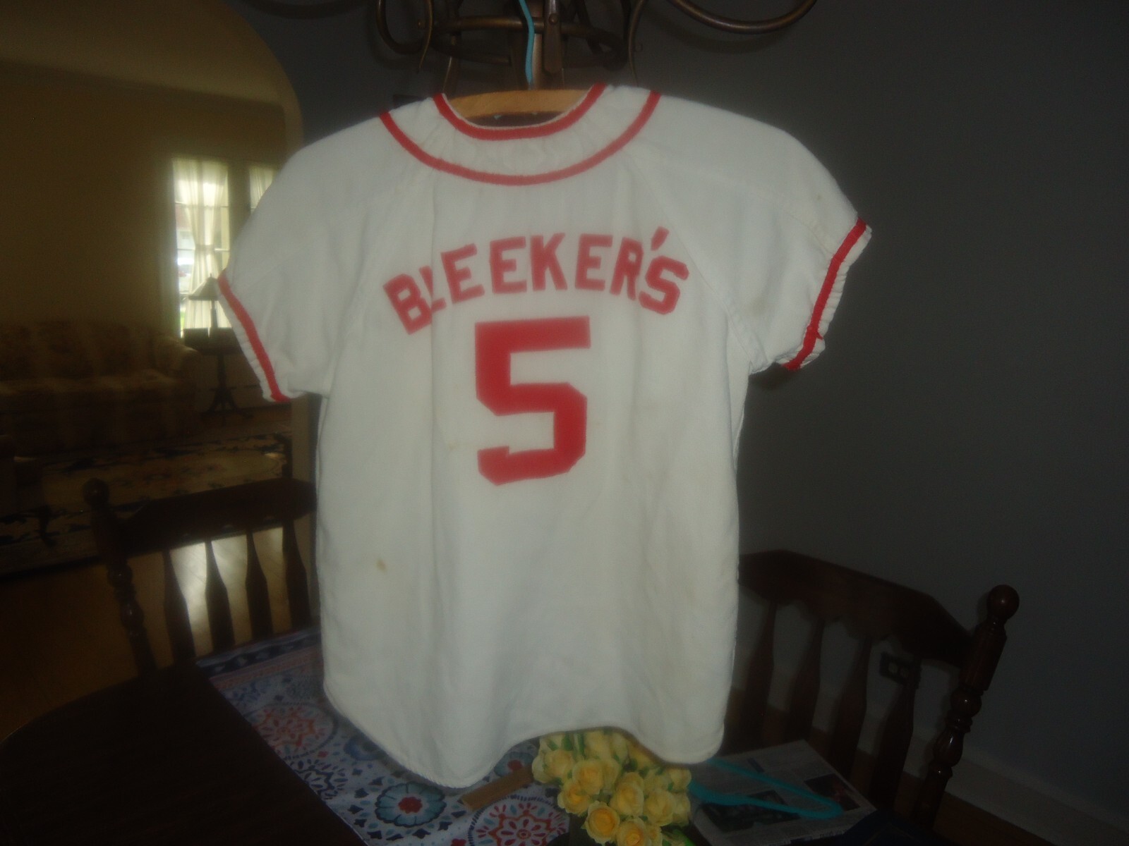 Vintage WHITE SOX Youth Little League Baseball Jersey, WILSON, Made in USA Sz M