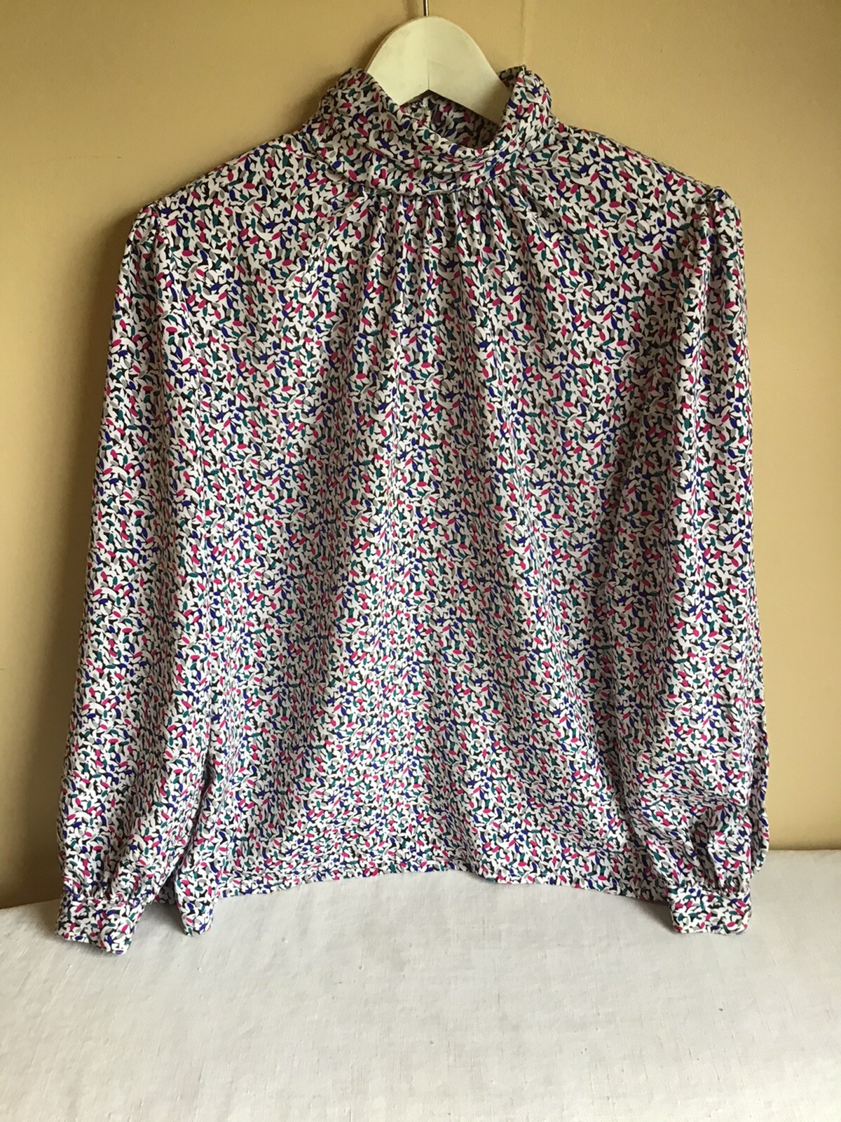 Vintage Impressions Of California Womens Long Sleeve Mock Turtleneck Blouse 12