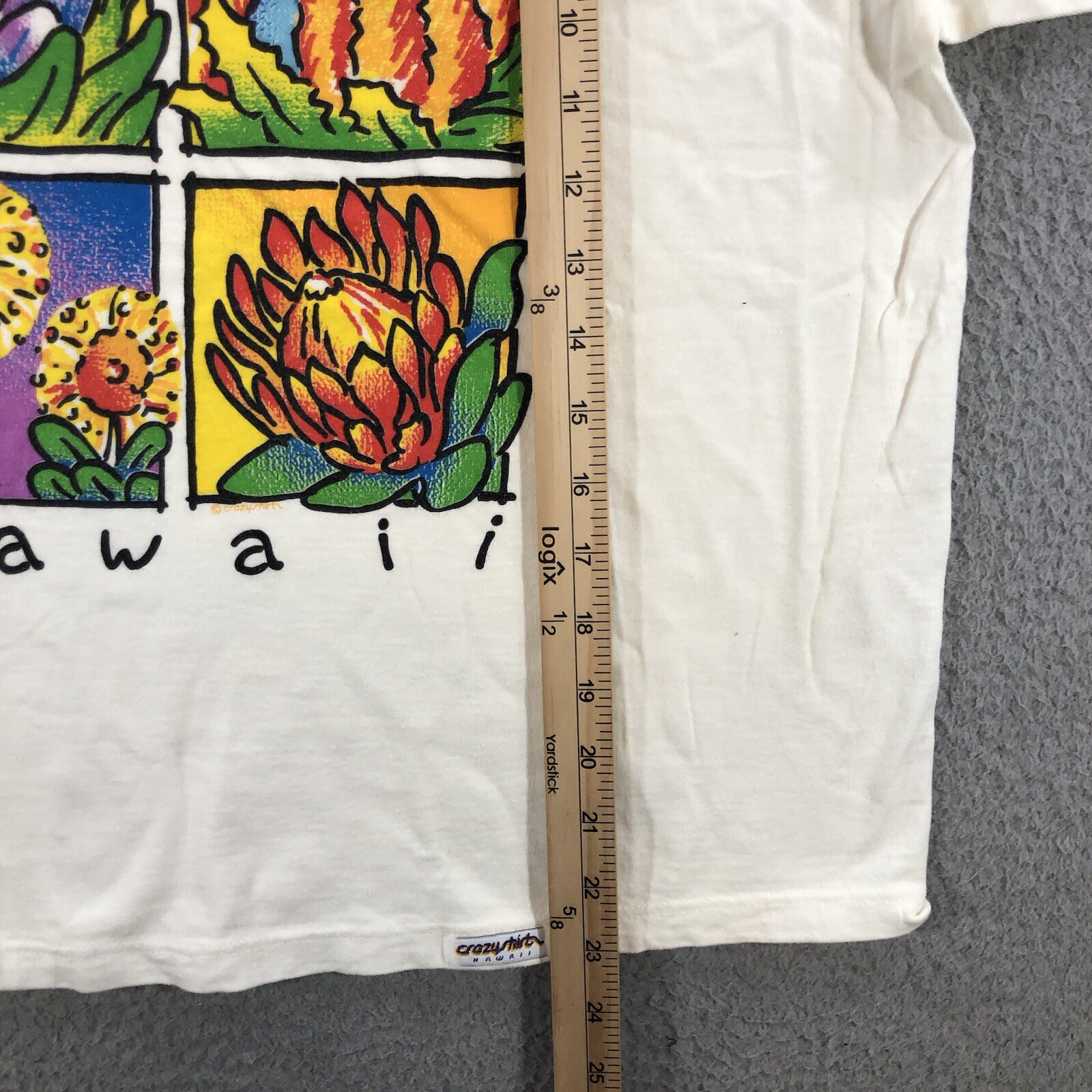 vtg crazy shirt hawaii Women’s One Size White Protea Coral Reef