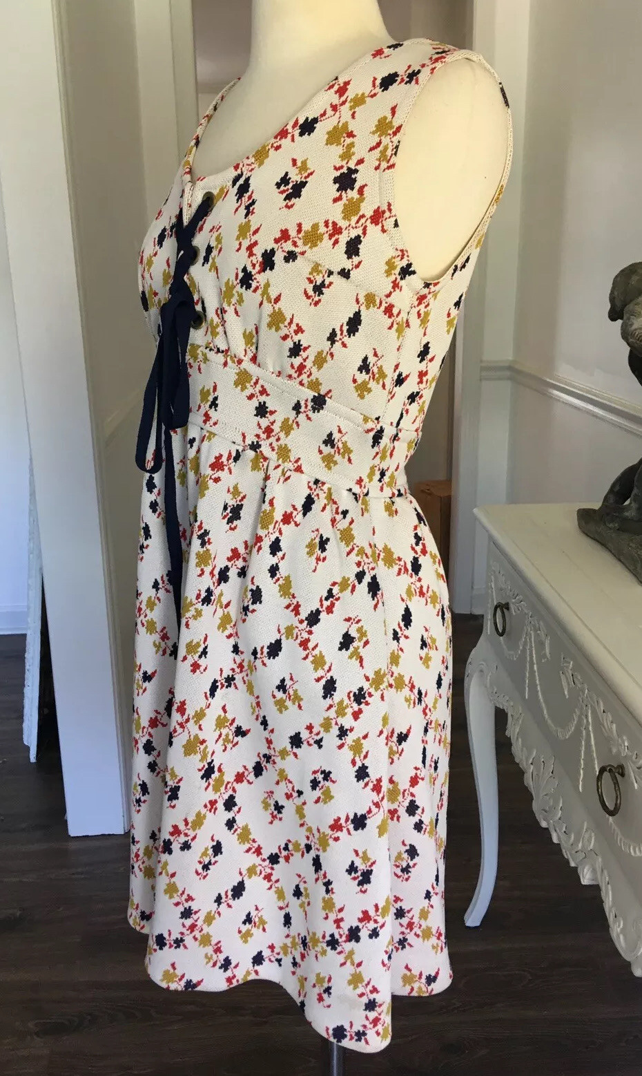 Vtg ROBERT PETERS Corset BABY DOLL Dress KNIT „The Trevira Era” MICIA Of ROME