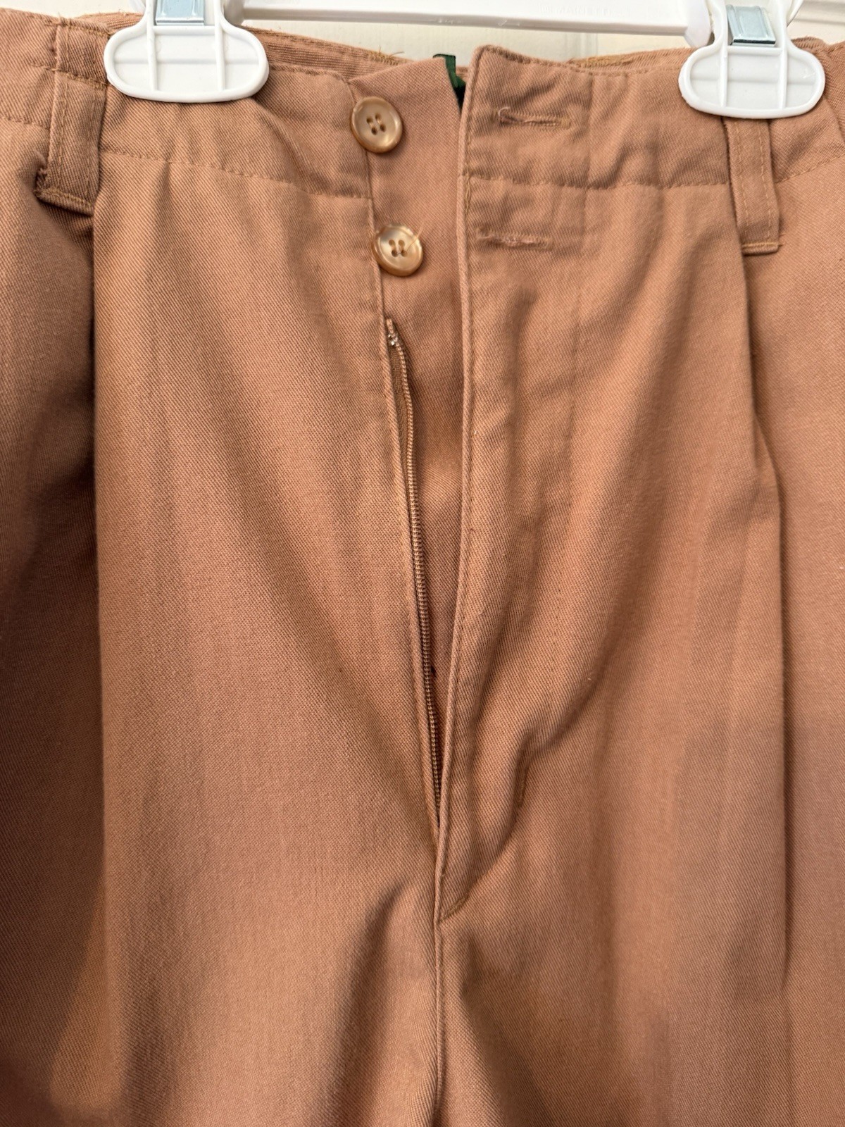 VINTAGE OUTBACK RED Women’s PLEATED Milky Brown Pants Size 8