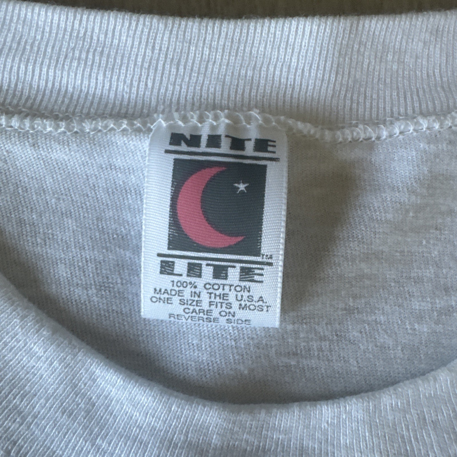 Vtg 1995 Nite Lite Wild Thing Cat Mouse Sleep Shirt Nightgown USA One Size READ