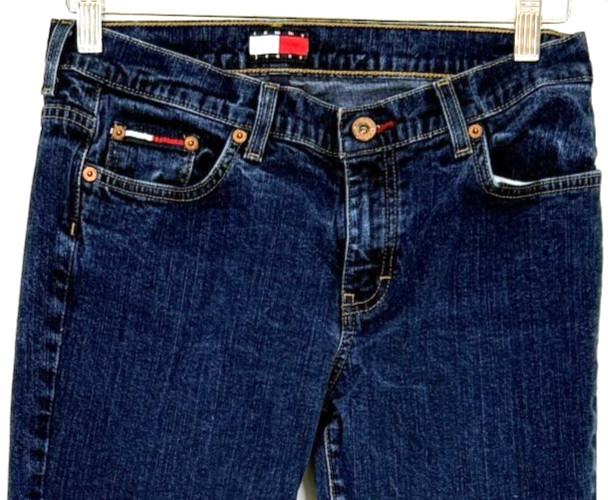 Tommy Jeans Womens Size 11/31 Jeans Vintage Logo Slight Boot 5 Pocket Classic
