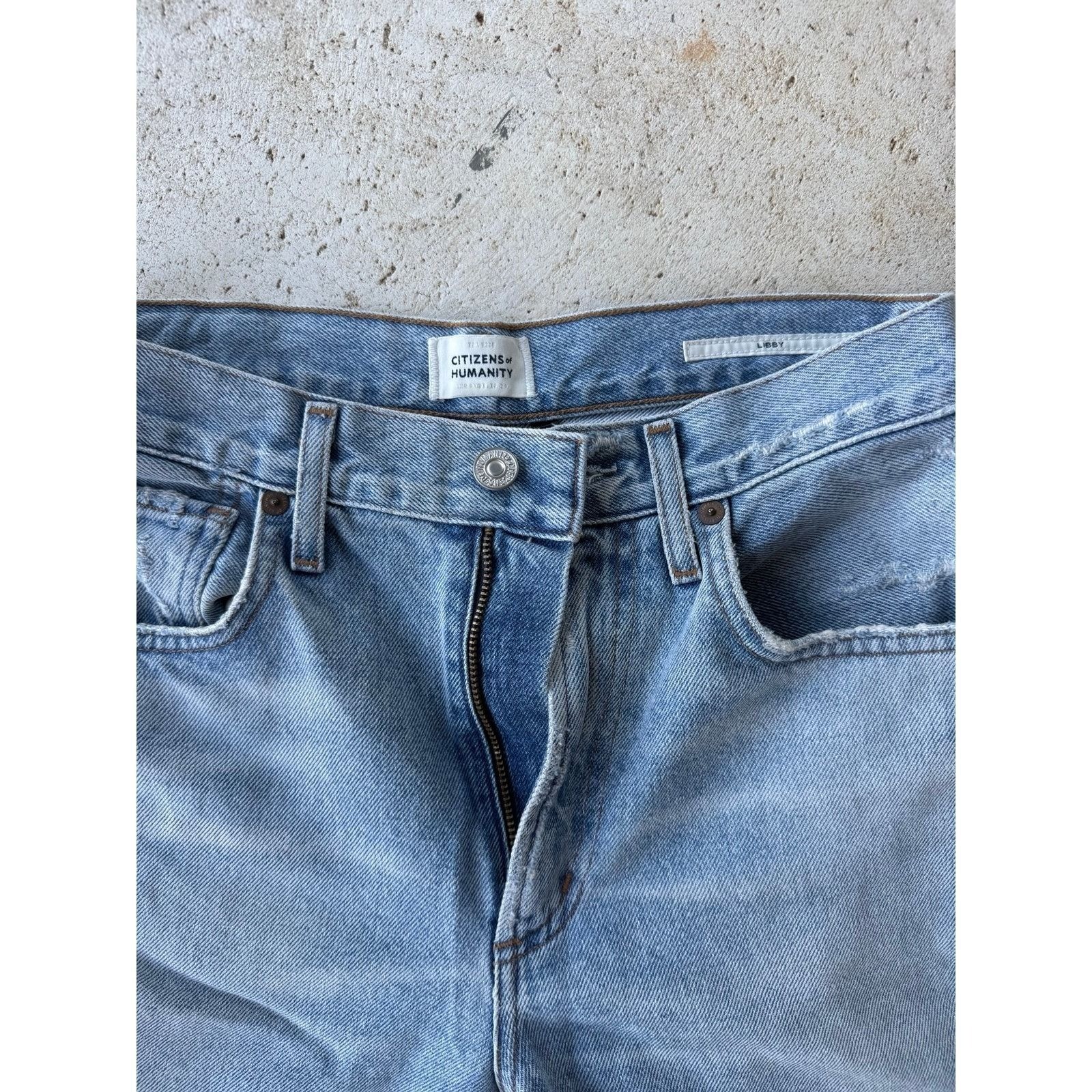 Citizens of Humanity Libby Premium Vintage Flare Jeans 24 Light Wash Made in USA