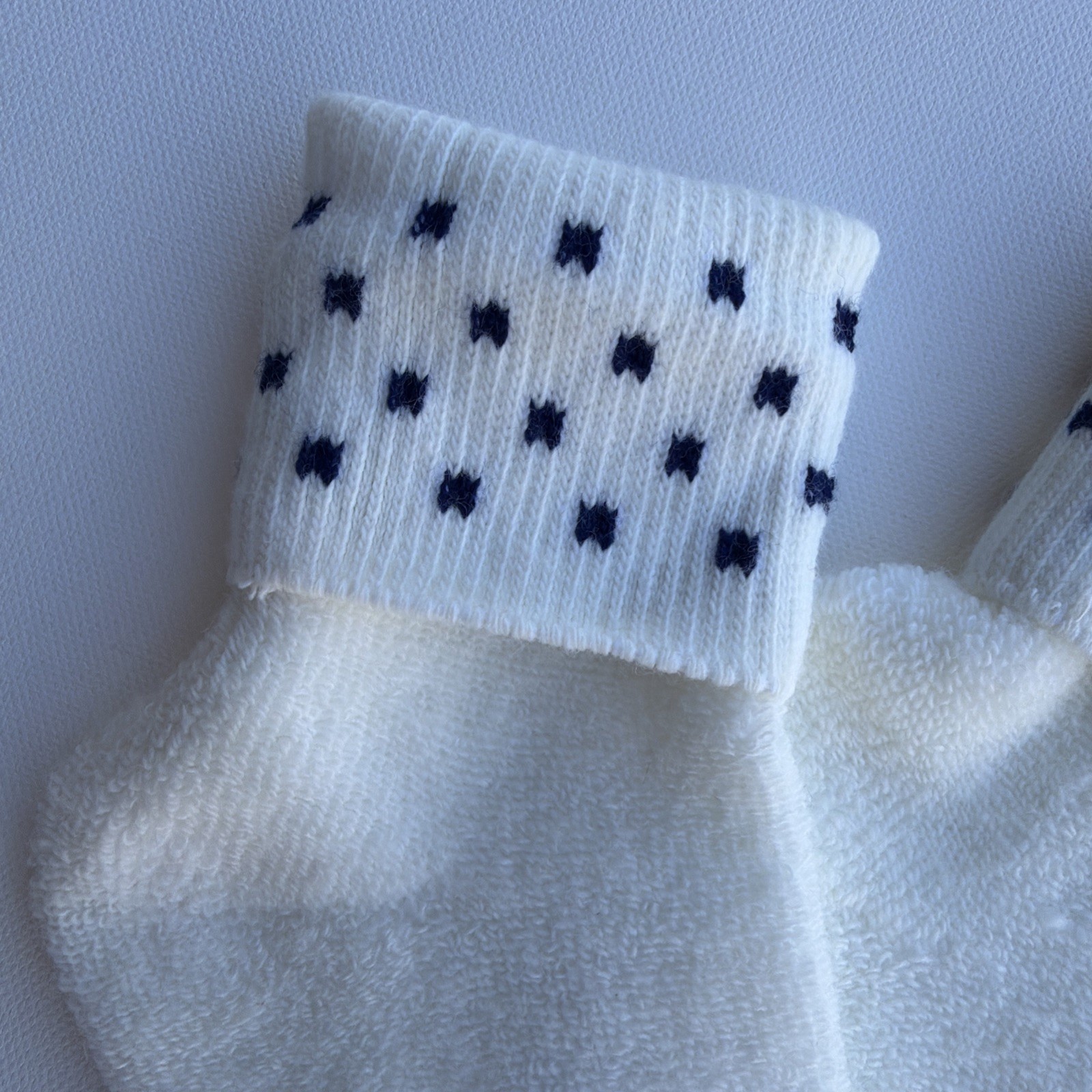 VTG Socks Ladies Sport 8.5-11 80’s 90’s NOS Acrylic USA Your Caprice White Blue.