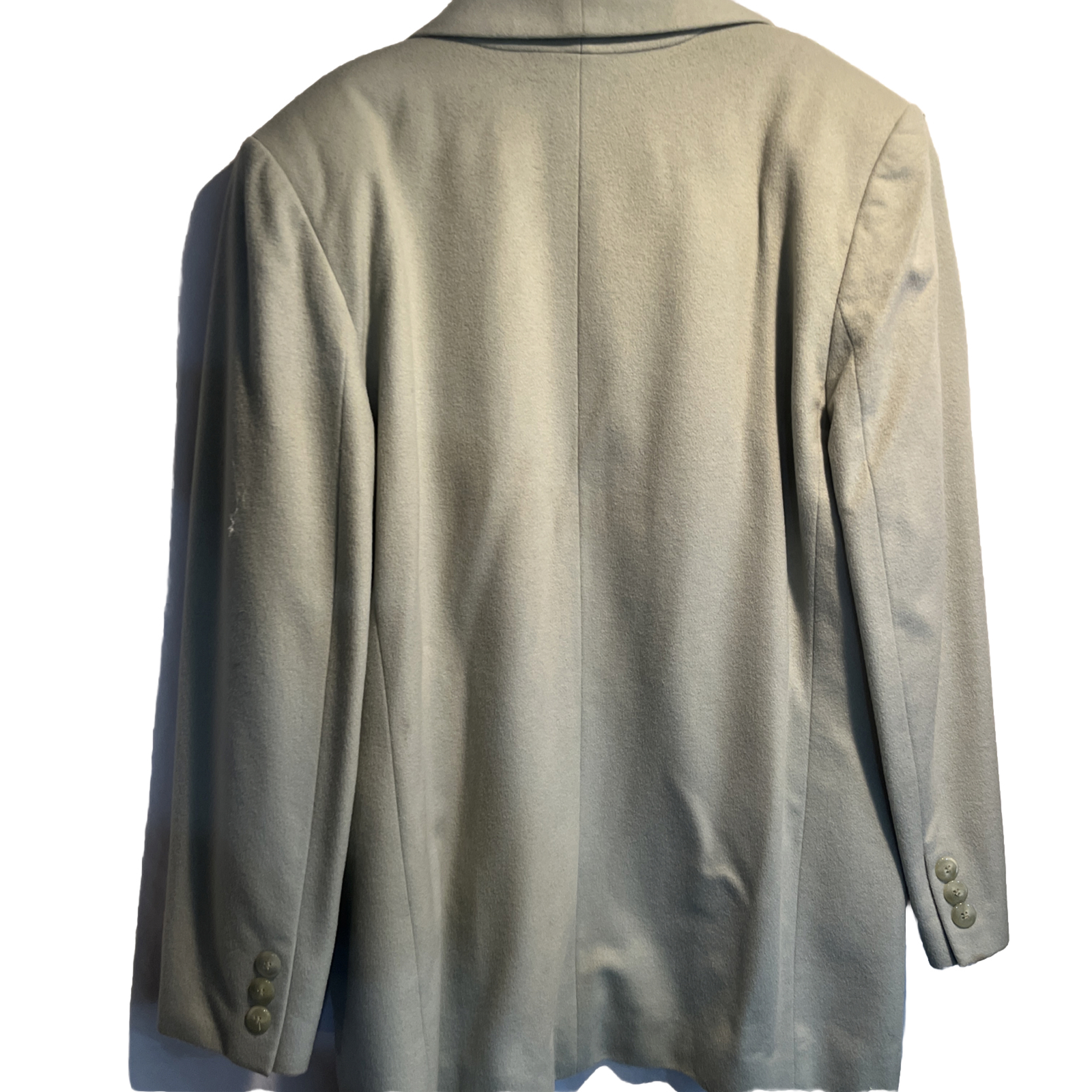 VINTAGE Lord & Taylor Womens WOOL RECYCLED Cashmere Mint GREEN Blazer Coat Sz10