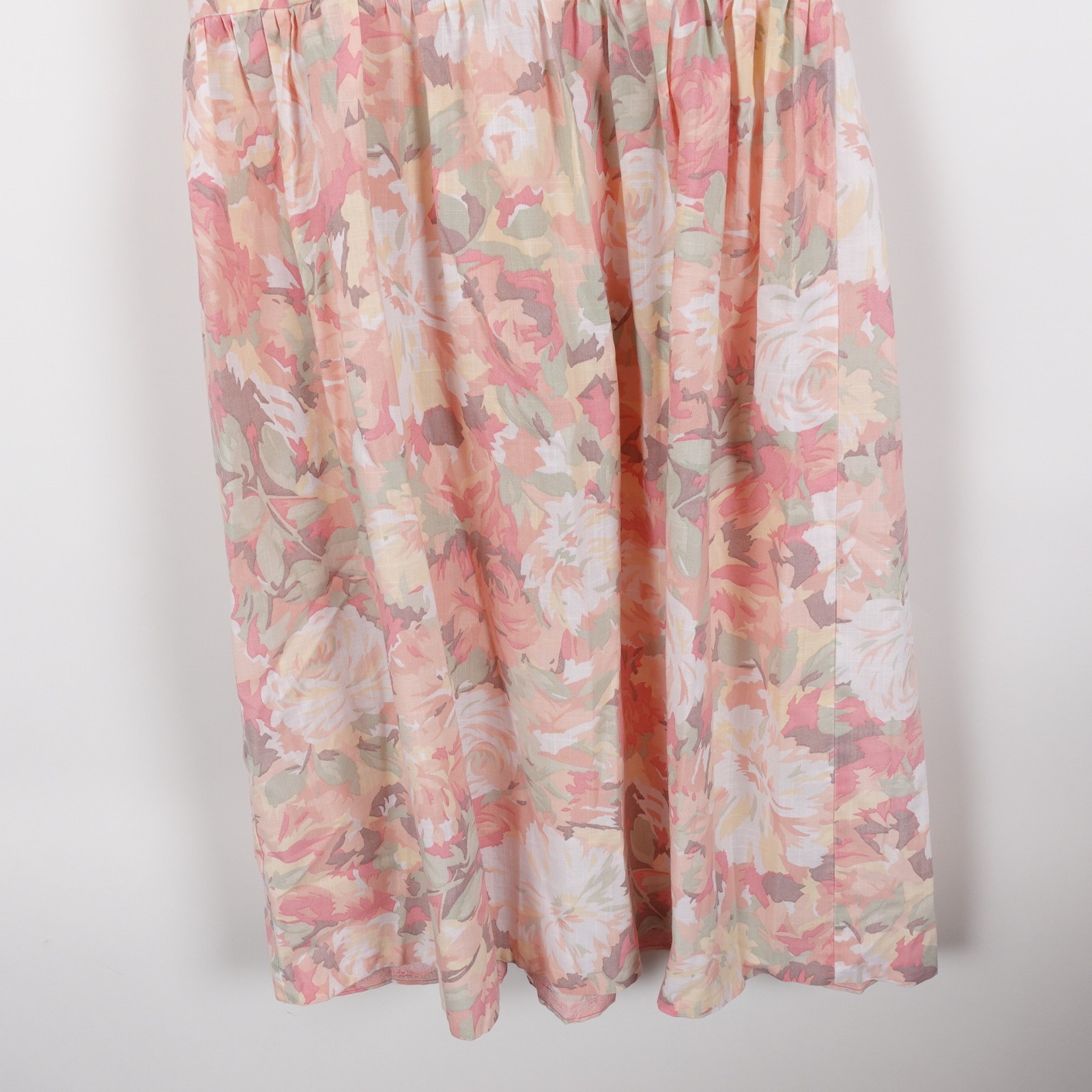 Vintage 70s Women’s Prairie Sun Foral Rose Dress Size Women’s Medium Pastel Pink