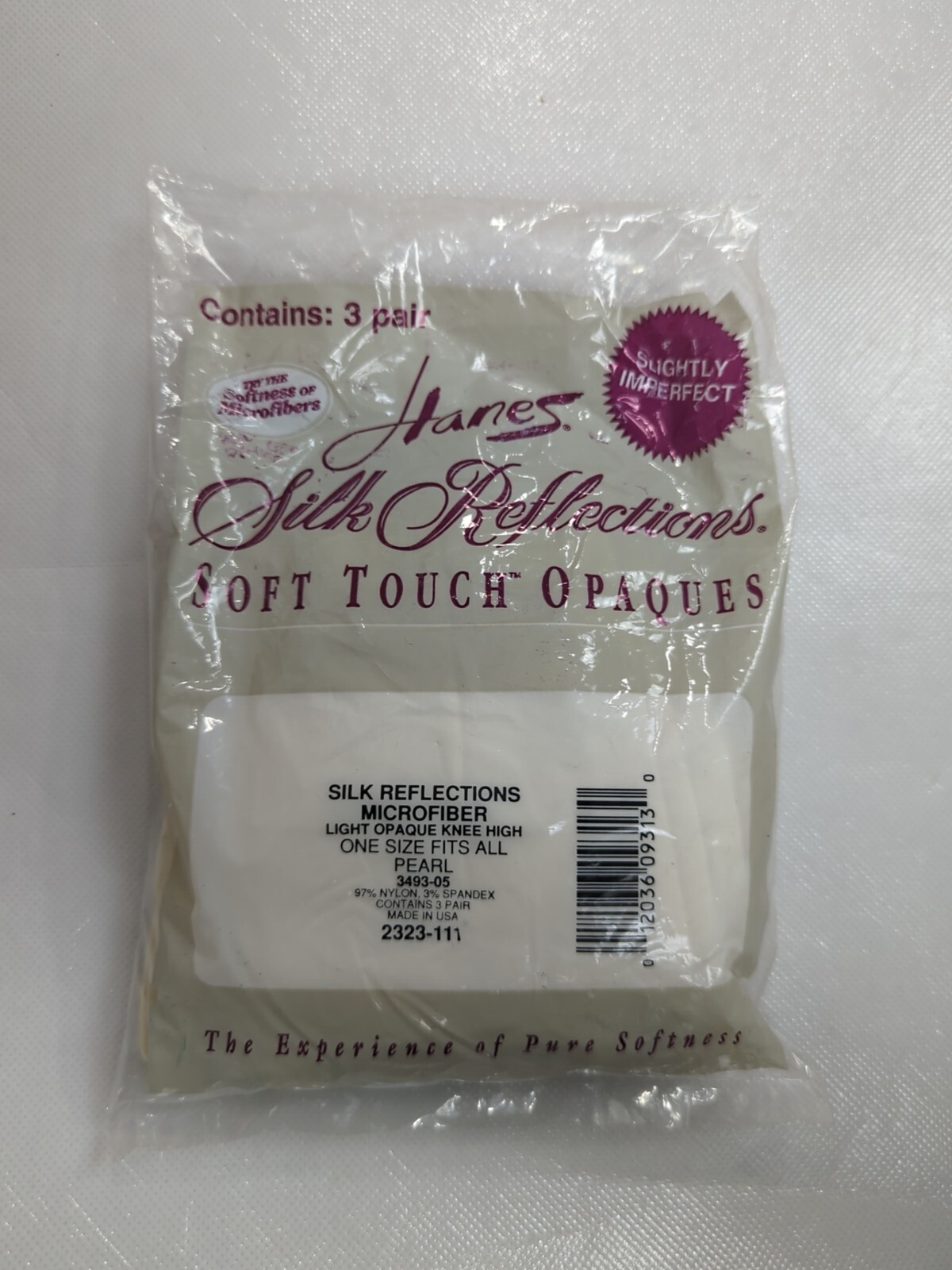Hanes Silk Reflections Light Opaque Knee Highs 3 Pairs Soft Touch Rare Vintage