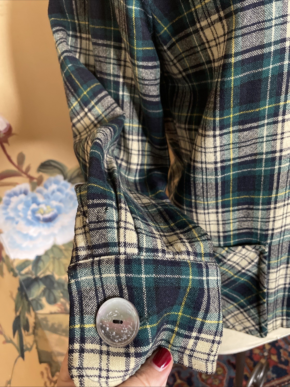 Vintage 1940s Sz S/M Pendleton Pure Wool Plaid Shirt Jacket ’49er Chore Coat