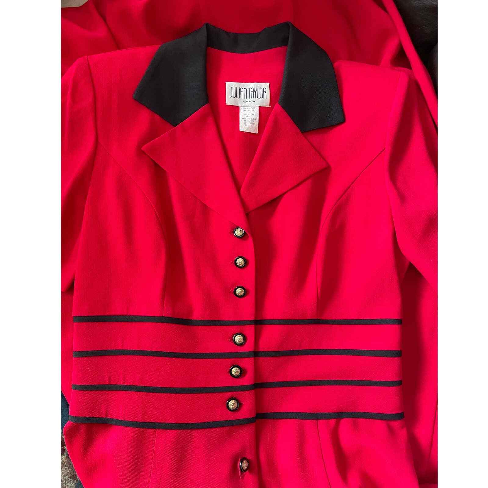 Vintage 1980s Julian Taylor Button Down Shirt Dress Sz 8