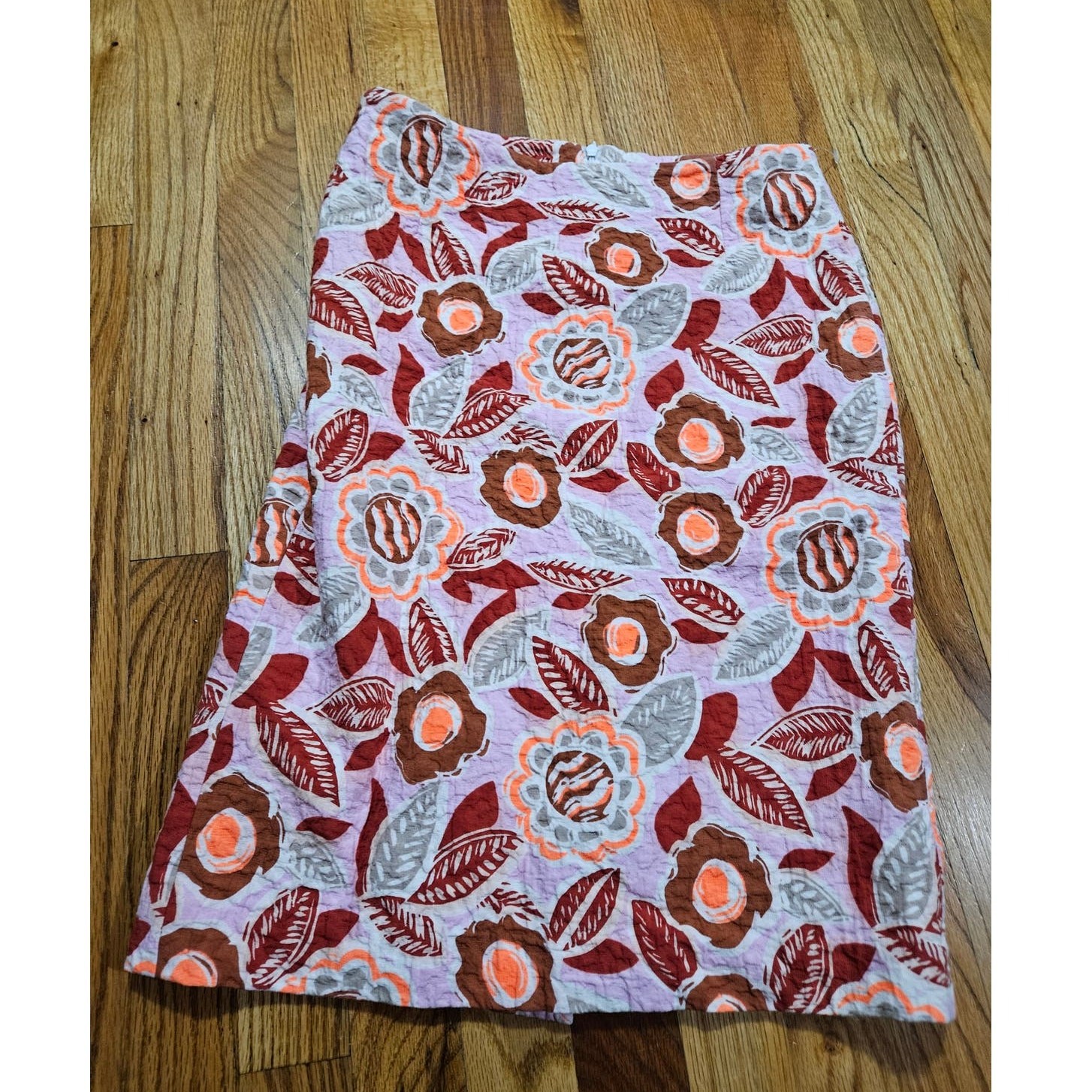 Vintage Barneys New York Made Italy Floral Cotton Skirt Size 36 IT US 2 Y2K