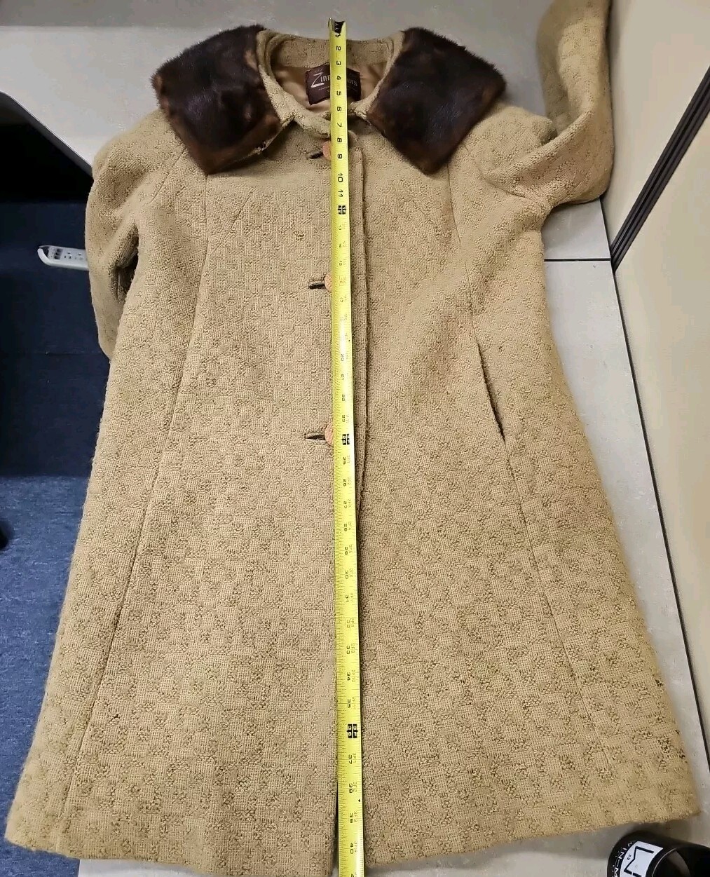 Vintage 1960’s Zinman’s Wool And Fur Jacket Ex Condition