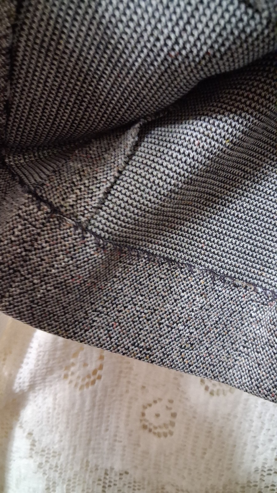 Bodin Knits Vintage Gray Tweed No Wrinkle 1970s Gray Tweed Suit Jacket