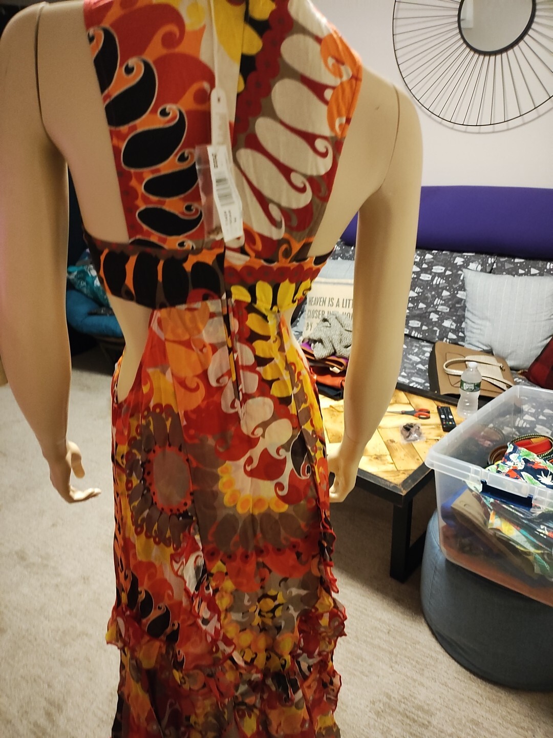 NWT MISS BIKINI LUXE FULL LENGHT DRESS/Cutout Sides/SIZE 44/MADE IN ITALY