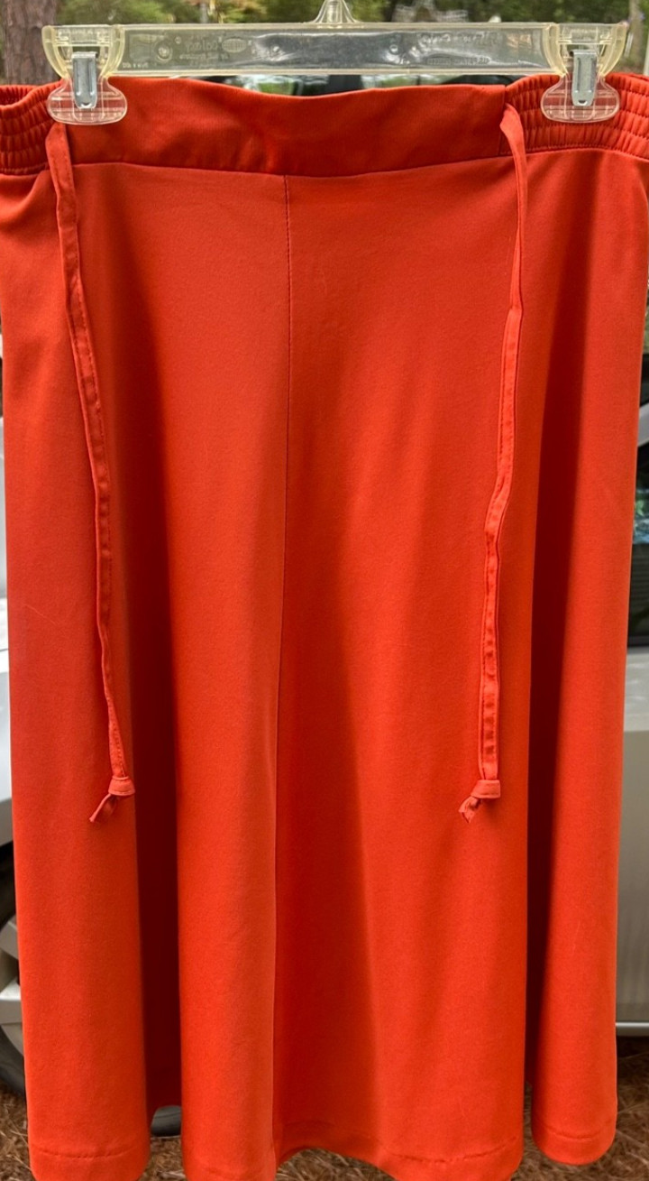 VTG B.C.Moore & Sons burnd orange skirt sz 14