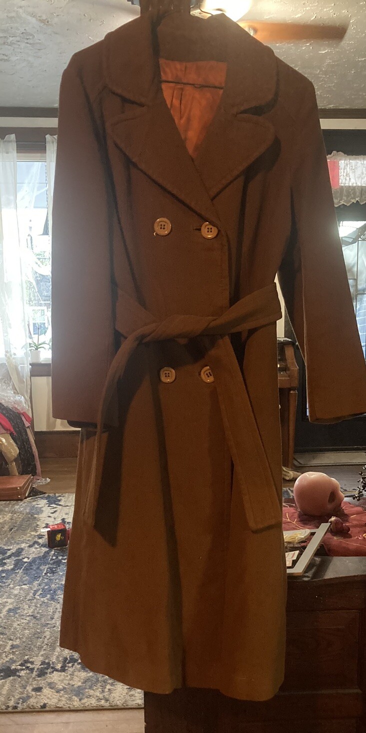 Vintage 1970s Juli De Roma Trench Coat