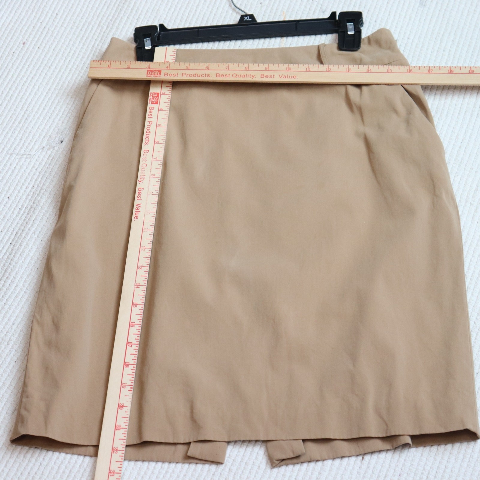 Valerie Stevens Tan 3-Piece Suit Set Blazer Skirt Pants Career Wear Size 8