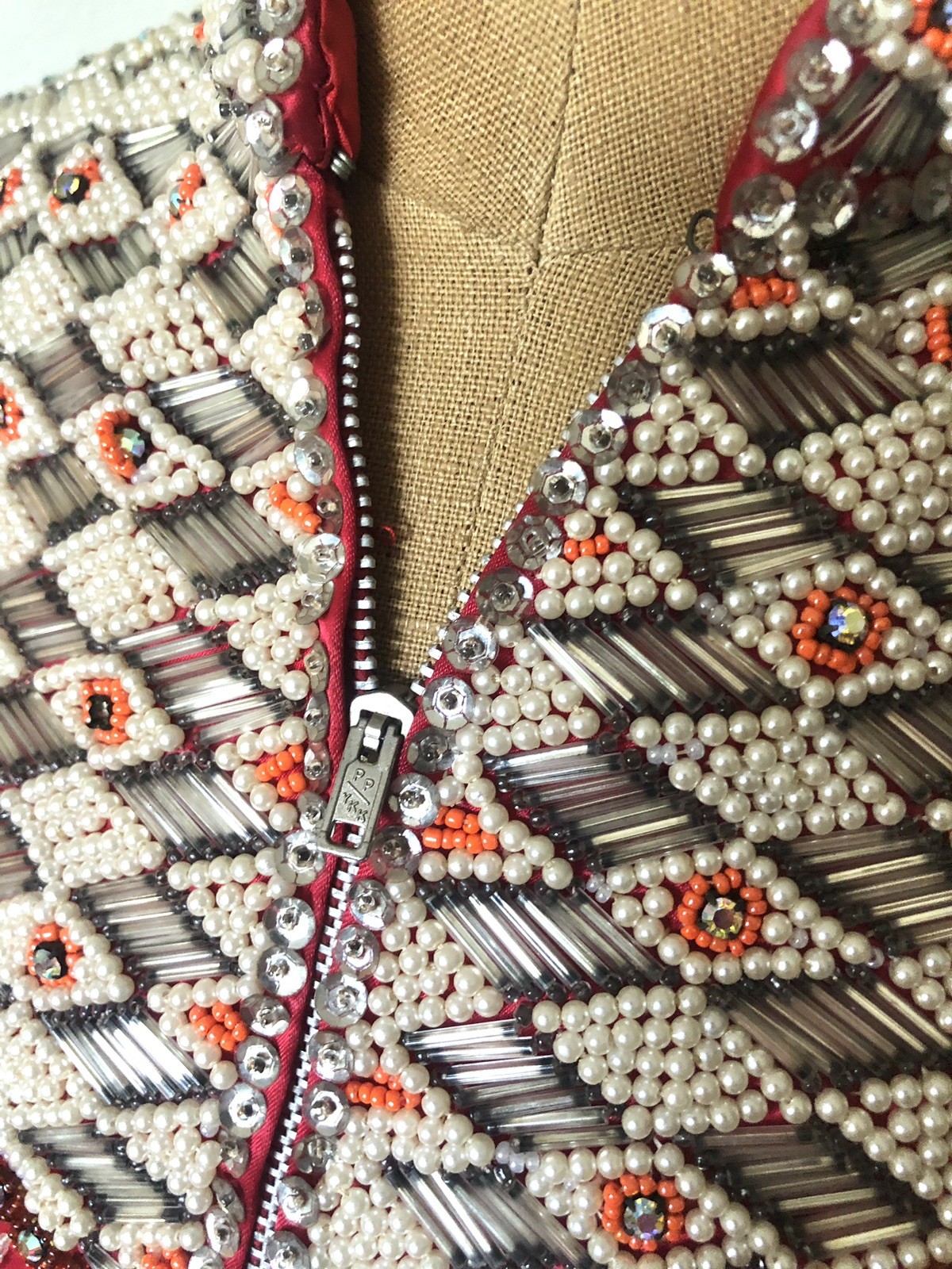 1950’s Heavily Beaded Chinese Dragon & Phoenix Jacket