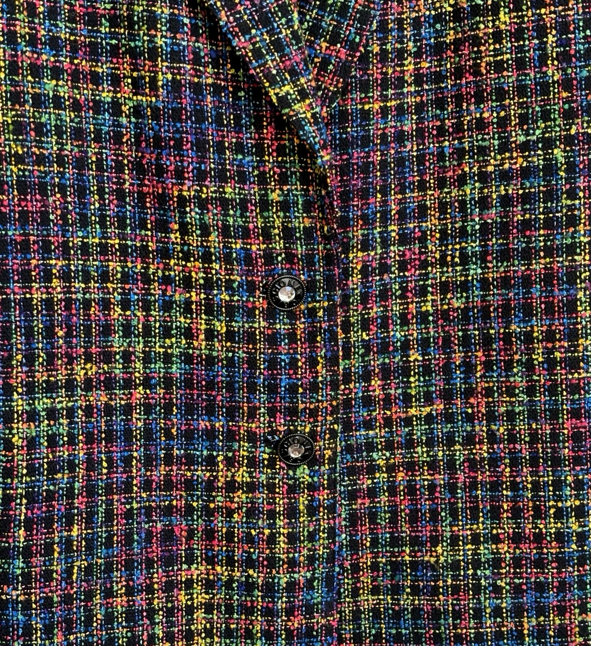 Vintage Criscione New York Multicolor Tweed Blazer Jacket Women M