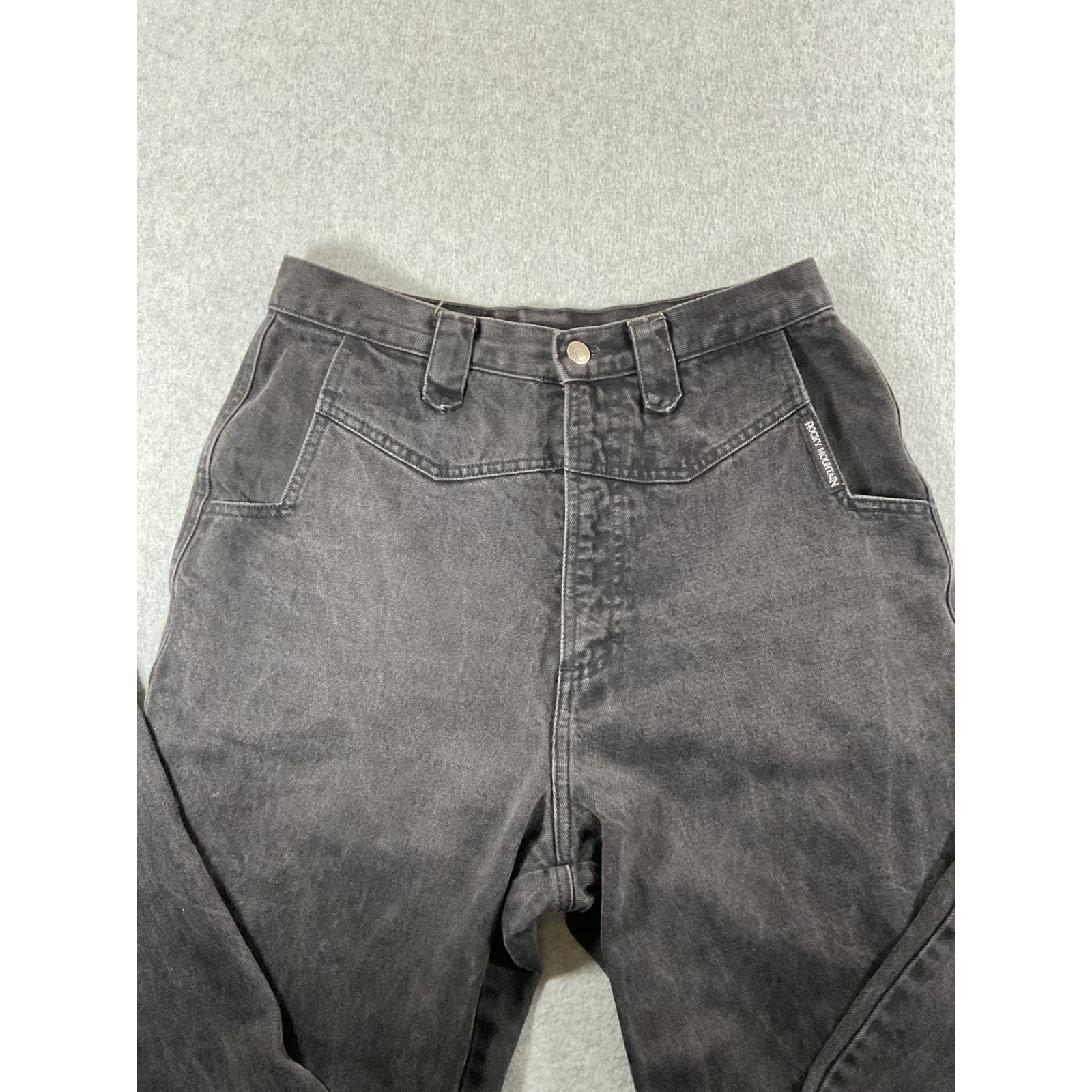 Vintage Rocky Mountain Black Western High Waisted Tapered 13/14 1269