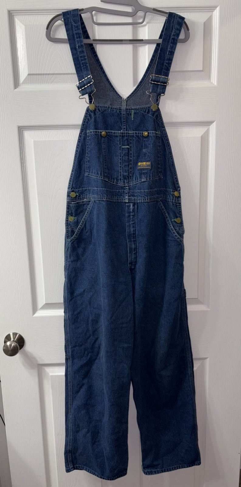 Women’s Vintage USA 80’s Osh Kosh B’Gosh Blue Denim Overalls Sz 34/8