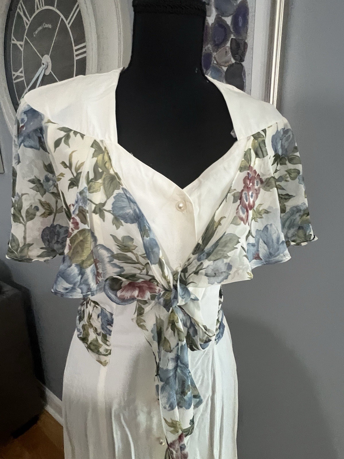 DBY | Off White & Floral Dress | Size 3
