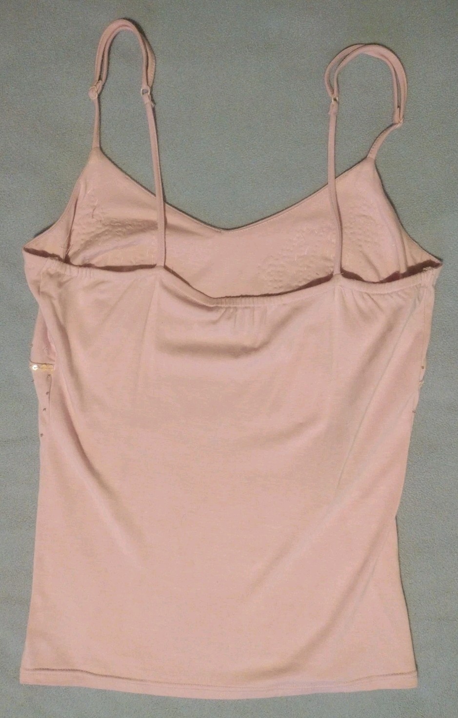REDUCED Vtg 90’s Lulumari Beaded/Sequin Embellished Stretch Soft Knit Cami Sz L