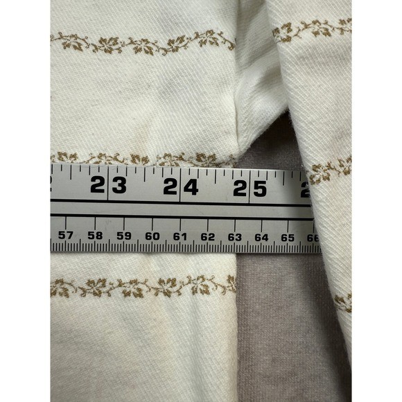 VTG Bonjour International White Floral Print Sweatshirt S Cottagecore French