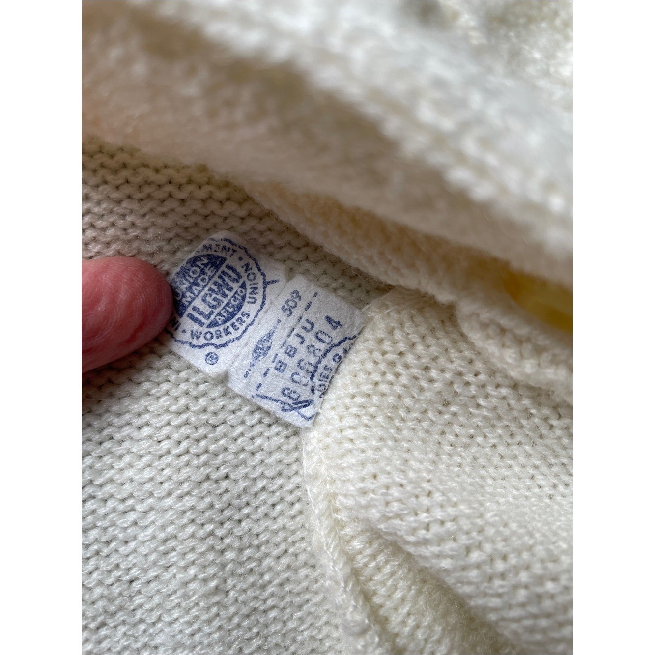 Vintage Devon Original Cream Knit Button-Up Cardigan Sweater Size Small