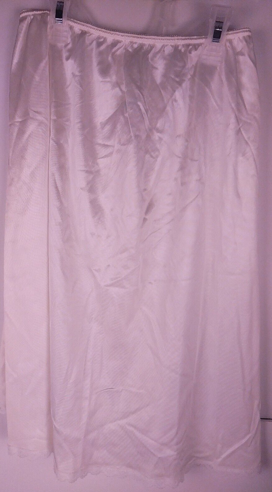 Sears RN 15099 White Nylon 20 1/2″ Half Slip Size S (63)