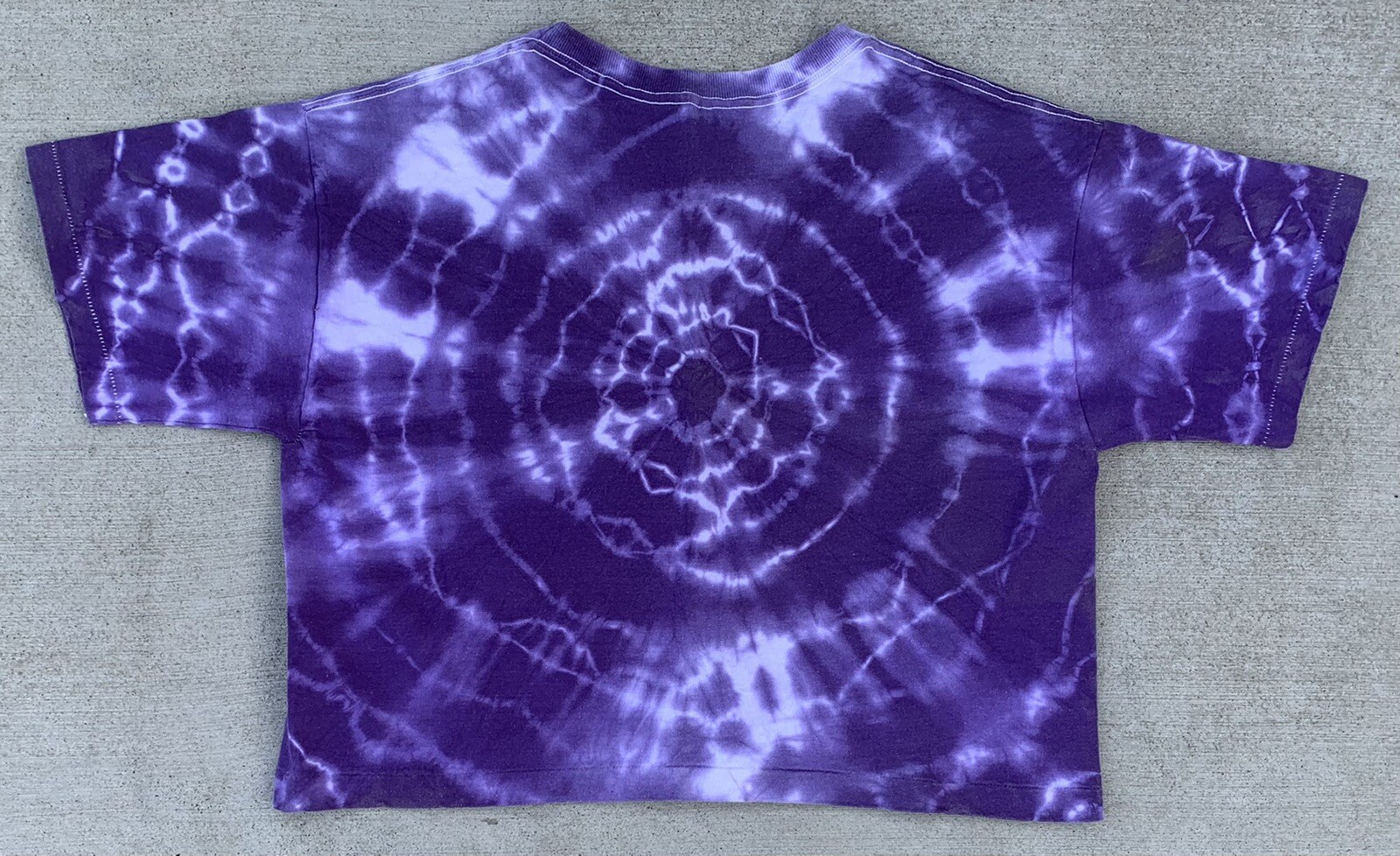 Vintage Fun N Sun T-Shirt Tie Dye Crop Top made in USA one size
