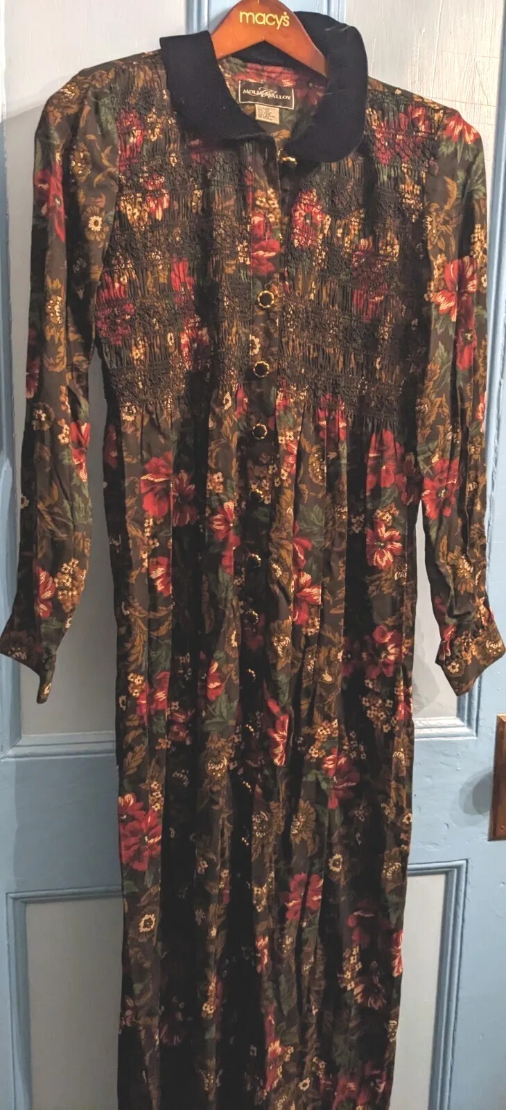 Vintage*90s/Y2K* Molly Malloy Dress* Modest* Dark Academia*Cottage Core*Size 10*