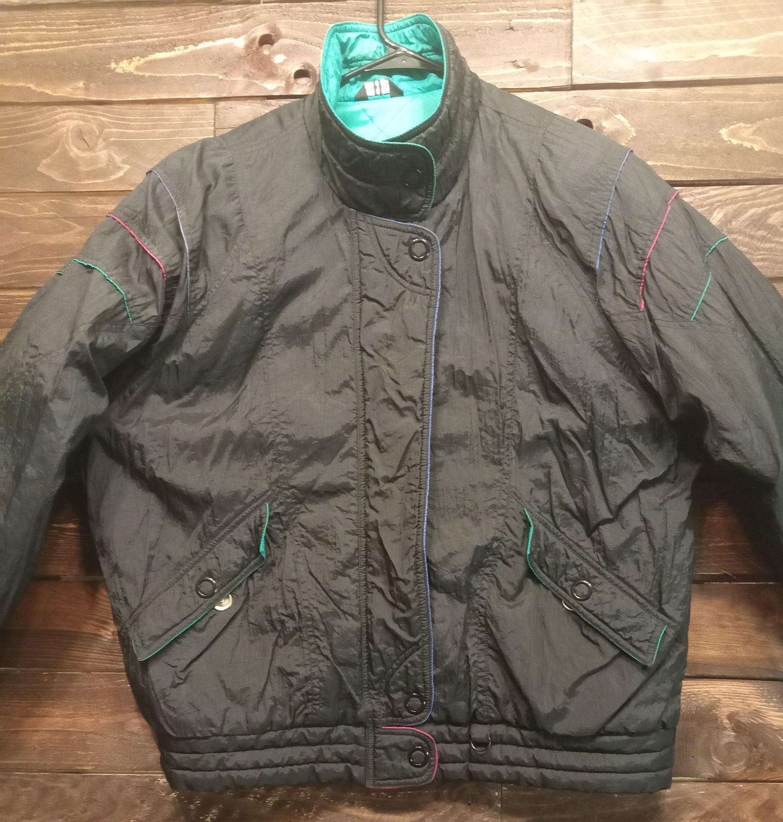 VTG Ski Jacket 90’s Women’s Medium bright 90’s style ski apparel snowboarding