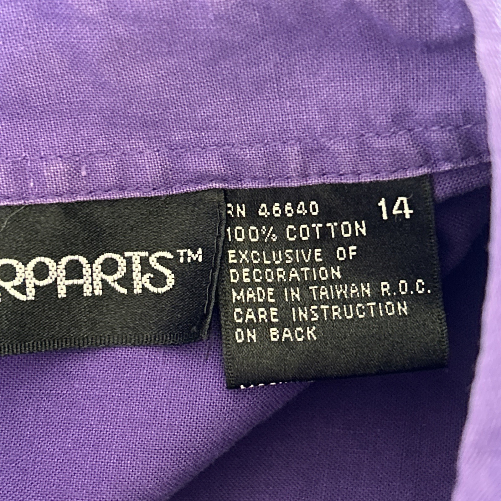 Vintage 80’s Counterparts Womens Shirt Western Native Design Purple Size 14