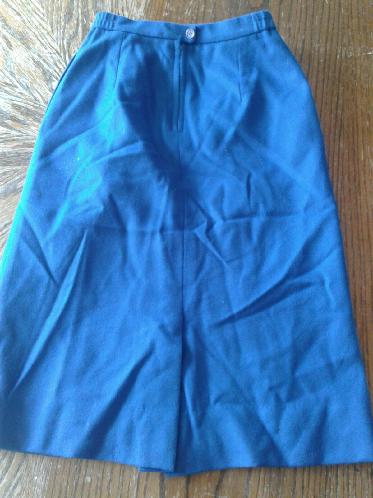 Vintage Saville Blue Wool 2 Piece Skirt Suit Size 6 (CB24)