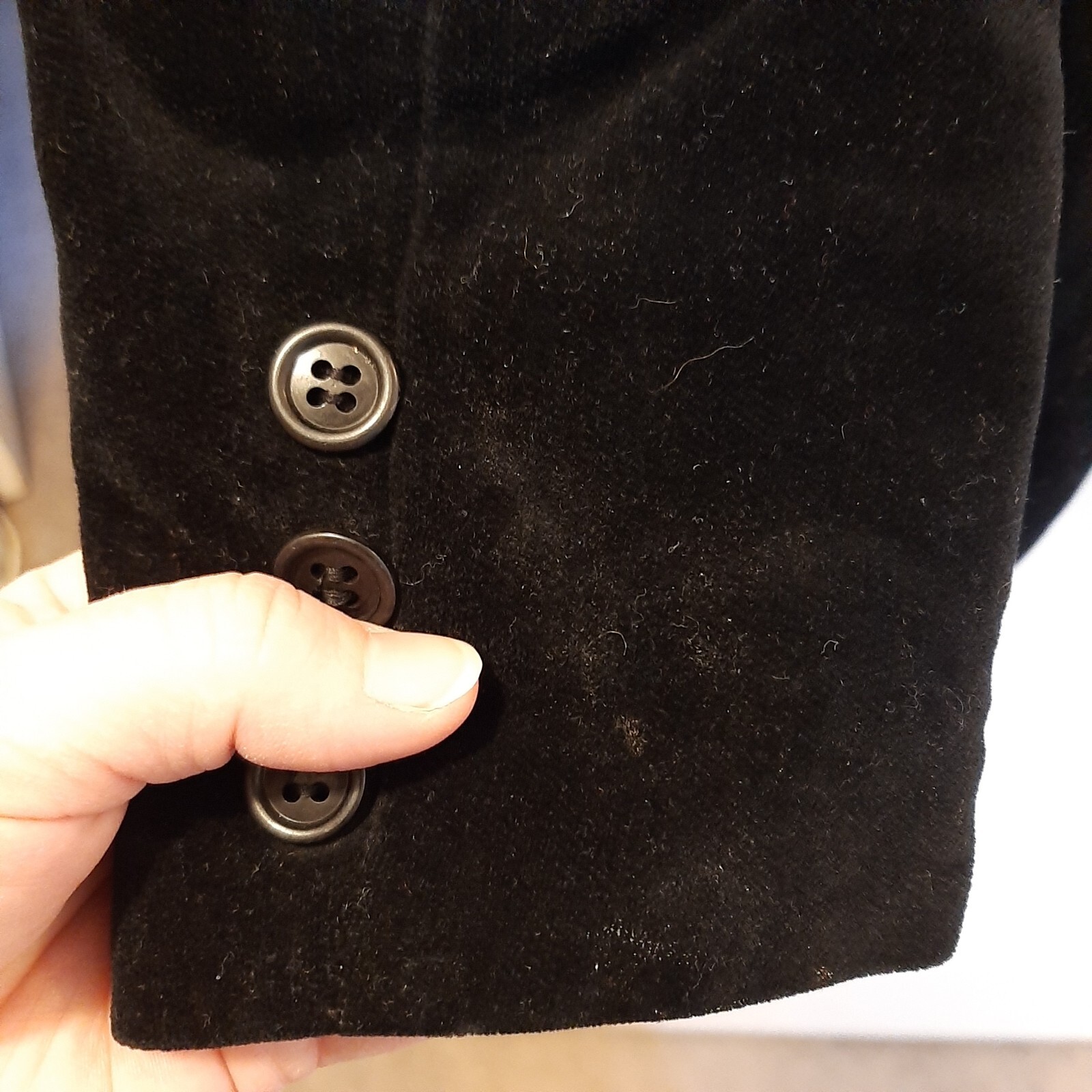 Vtg Tomboy of California sz 11 Black Velvet Women’s Blazer Jacket #154810