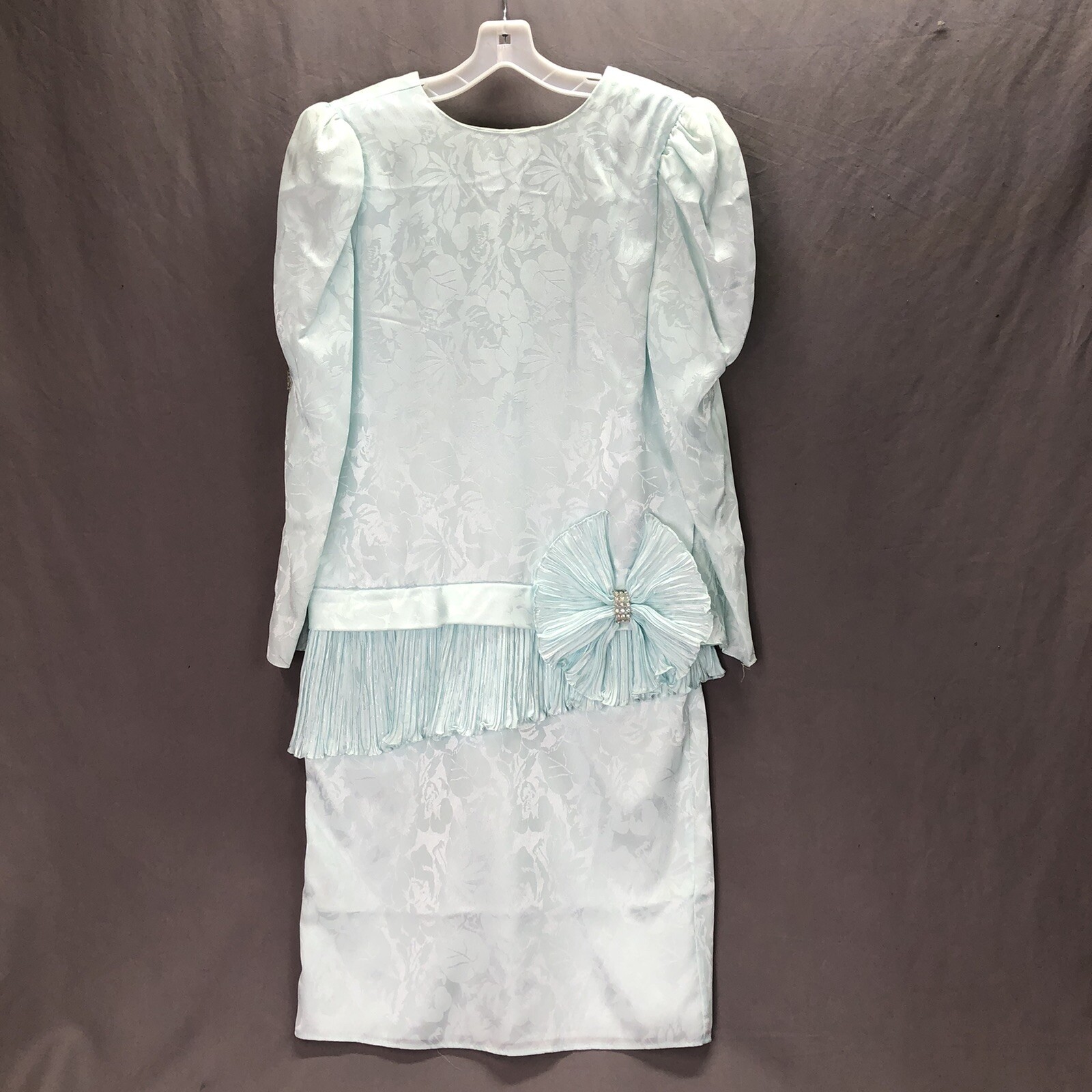 VINTAGE MICHAEL MARCELLA LTD BARBARA CHODOS PALE BLUE FANCY DRESS SIZE 12