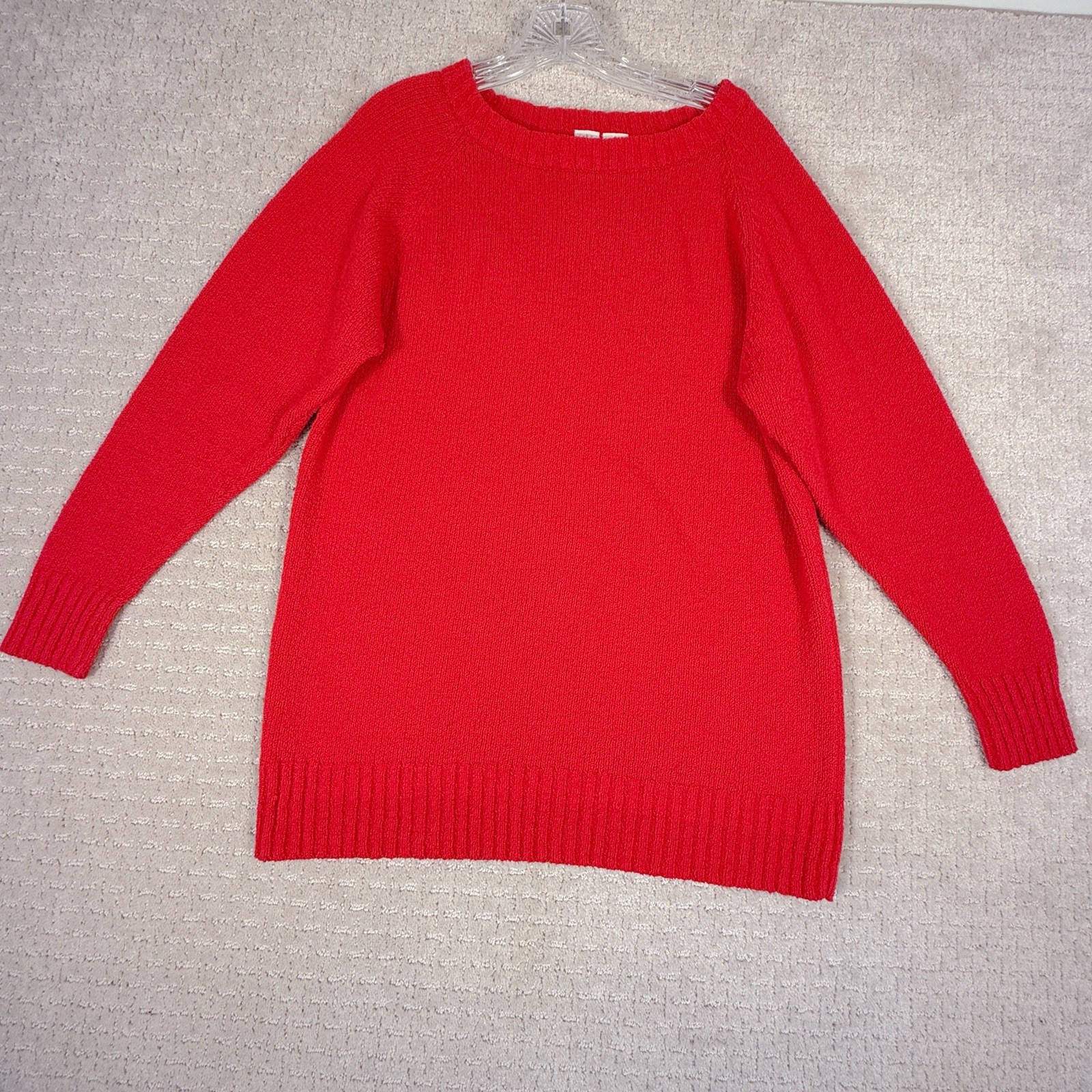 Vintage Clifford & Wills CW Red Terry Tunic Sweater Sz Medium New In Packaging