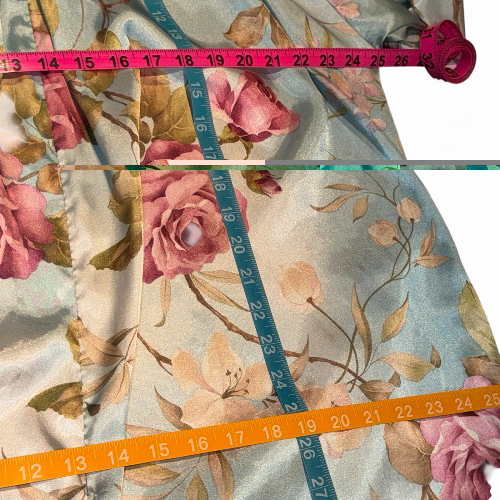 Vtg Brownstone Studio Cottagecore Floral Kimono Robe L Loungewear Mrs Roper USA
