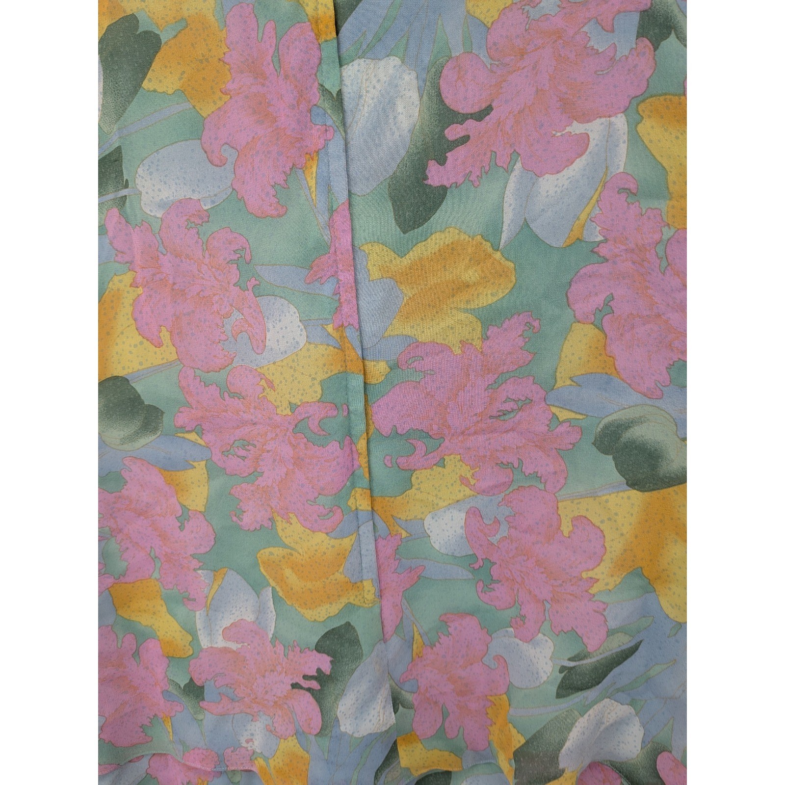 Boho Luxe Cottagecore Y2K Anne Crimmins Silk Floral Tier Vintage 10 Maxi Dress