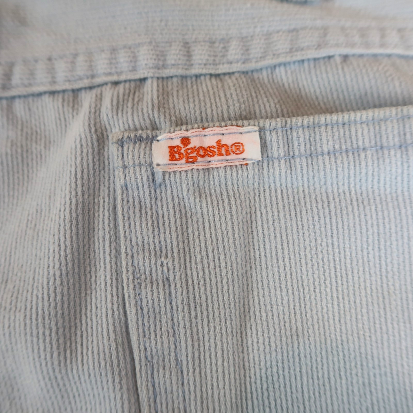 Vintage 70s Oshkosh B’Gosh 35×31 Powder Blue Corduroy Bell Bottoms Unisex Flare