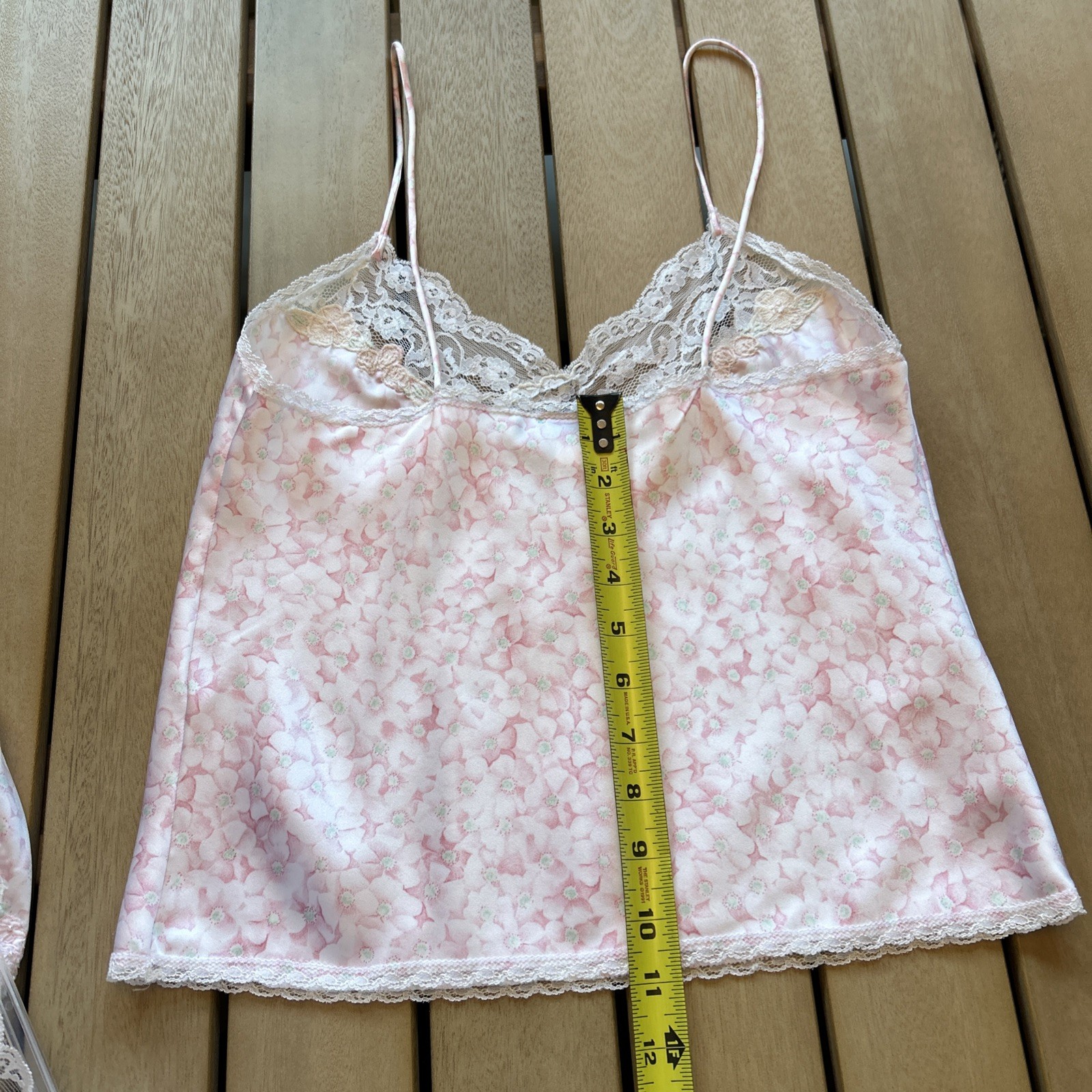 Vintage 1980s Pink Sara Beth Lingerie Set – Satin Cami & Shorts – NOS Never Worn