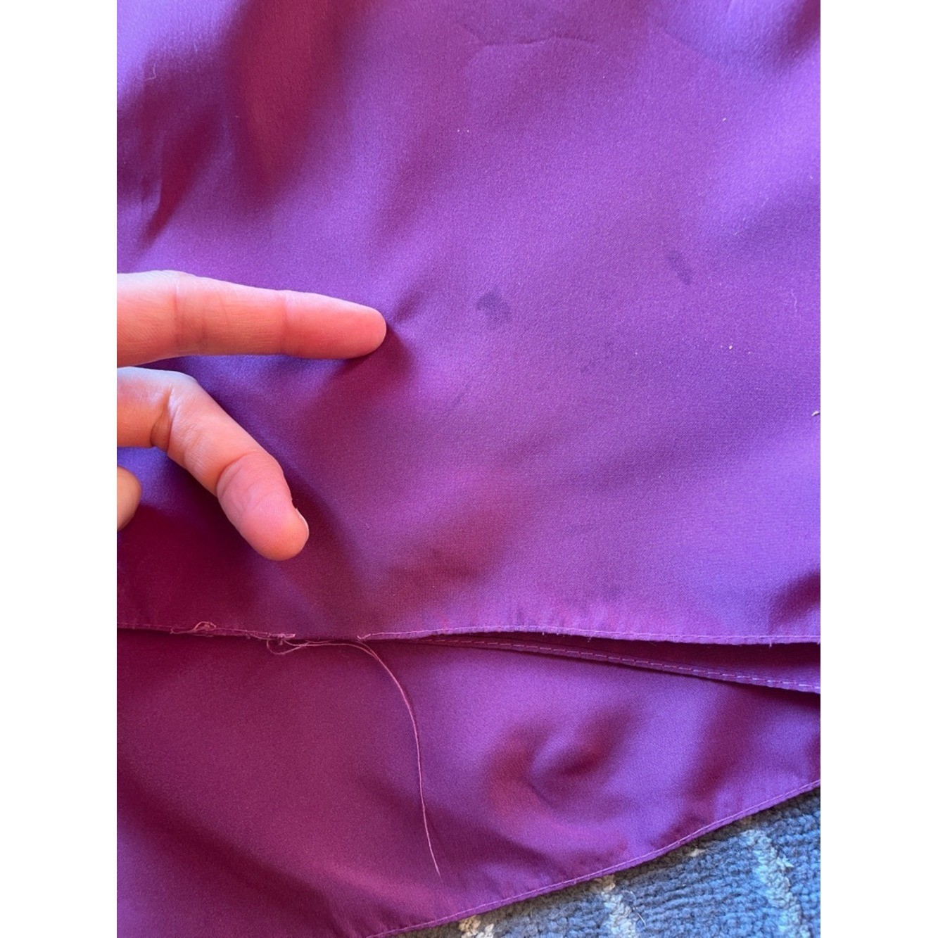 Vintage Handmade Ruffled Maxi Dress Magenta Full Skirt Size 4