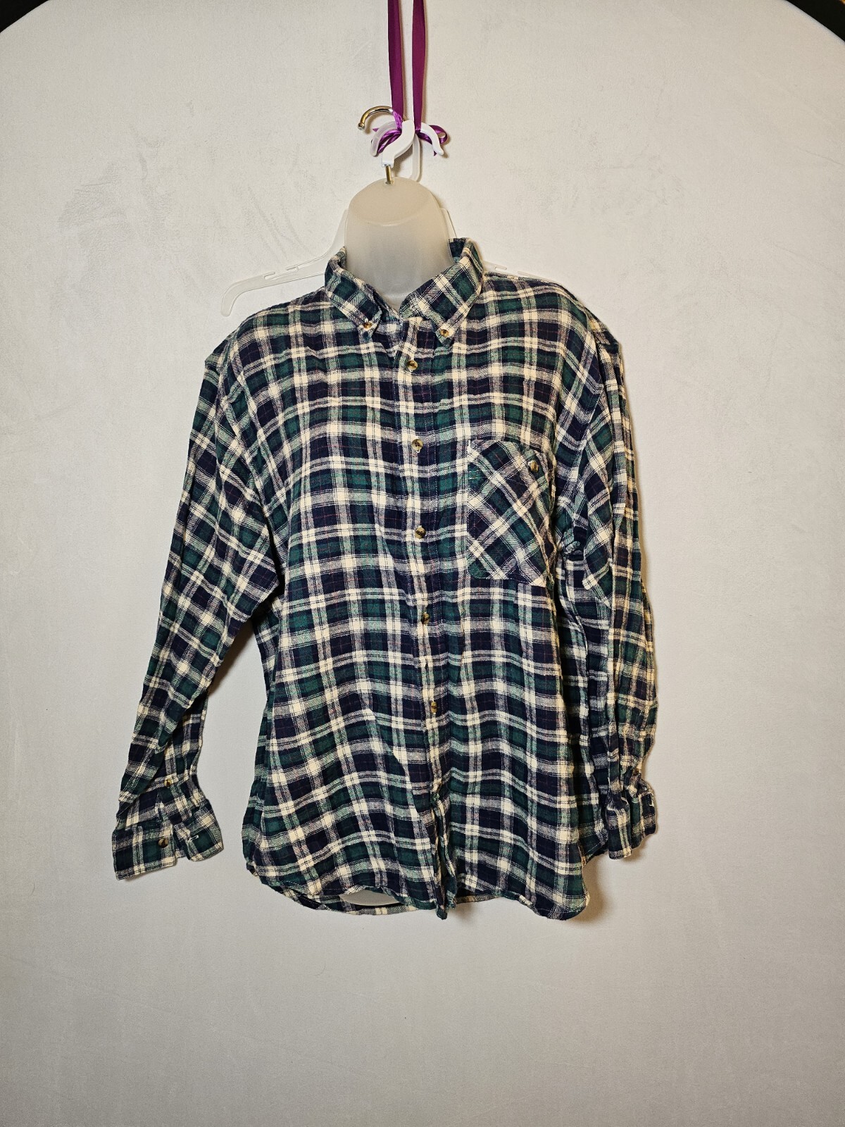 Vintage Bugle Boy ladies flannel shirt size large