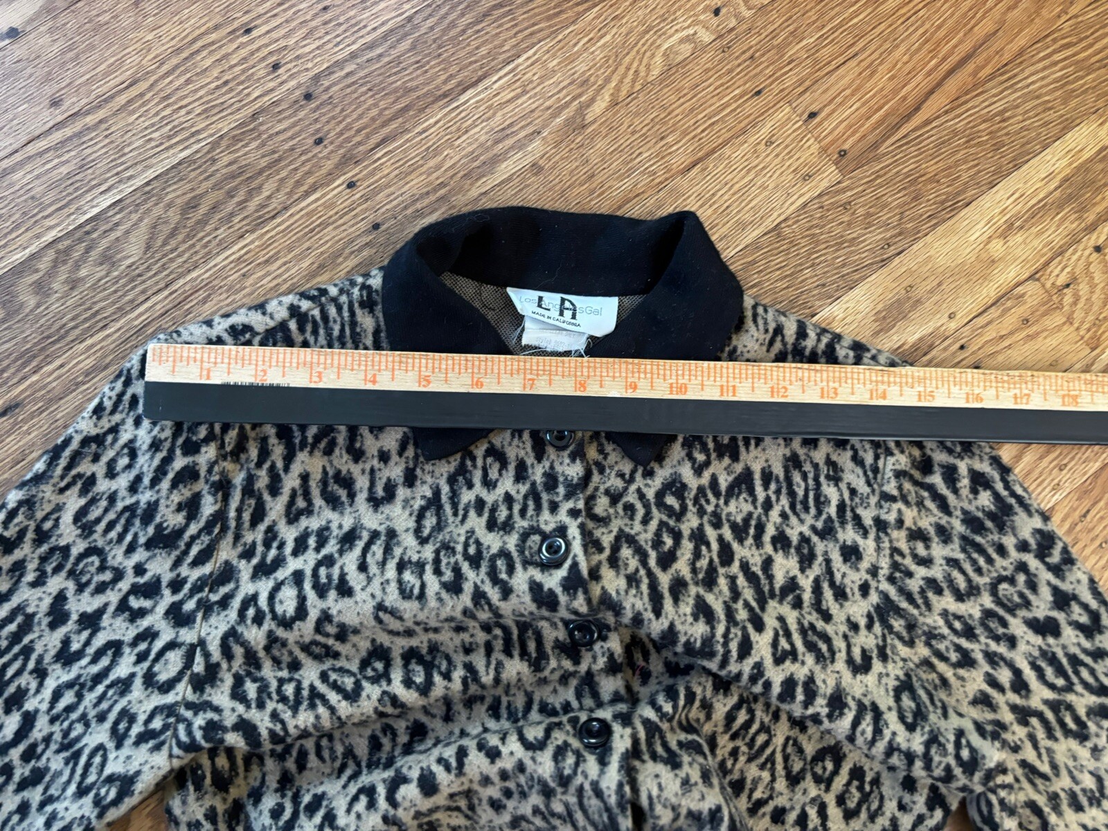 70s,80s LA Gal Cropped Leopard Print Top.made California.small.soft