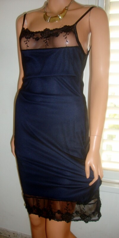 Stunning Miss Selfridge Ultra Feminine Fully Lined LBD Lacy Slip Dress 12